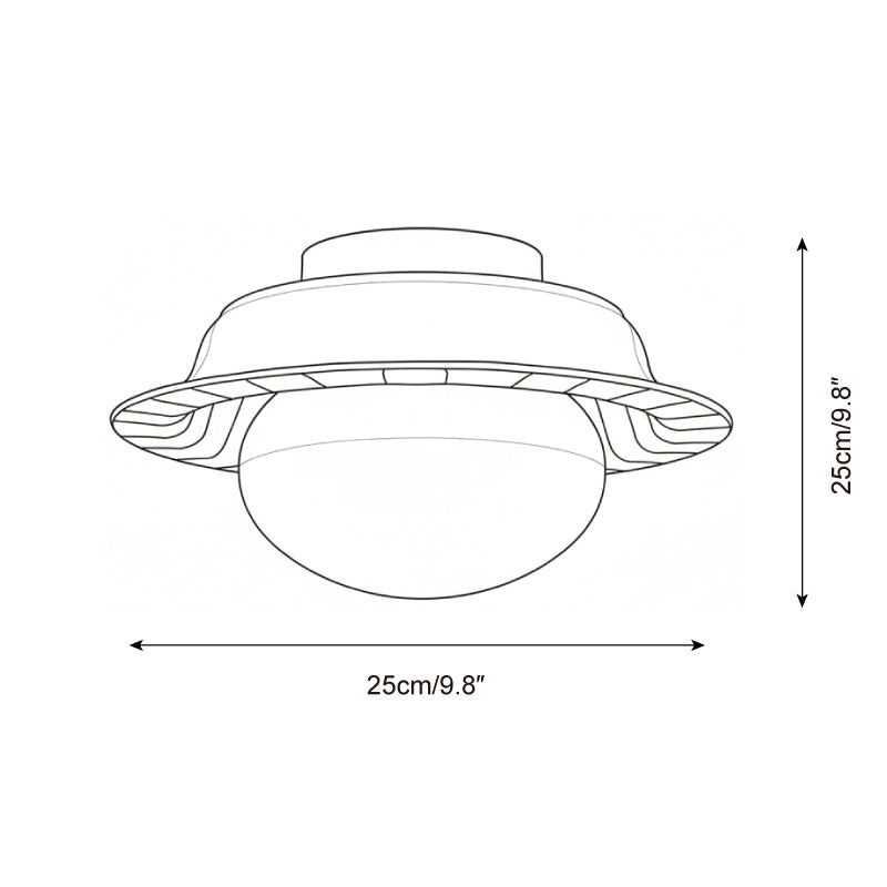 Grid Modern Ceramics Ceiling Lamp