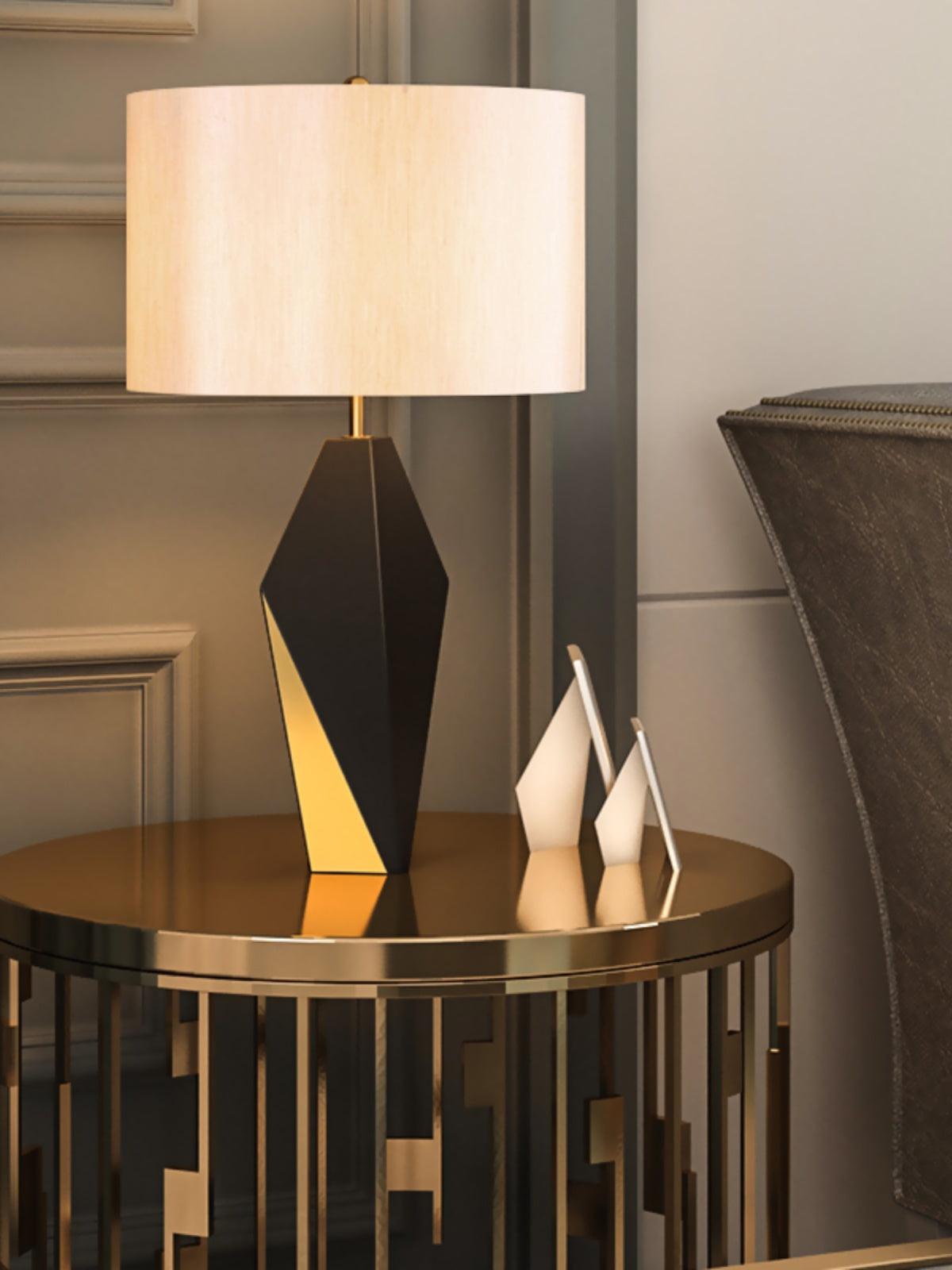 Prism Contemporary Fabric Table Lamp - Blowlighting