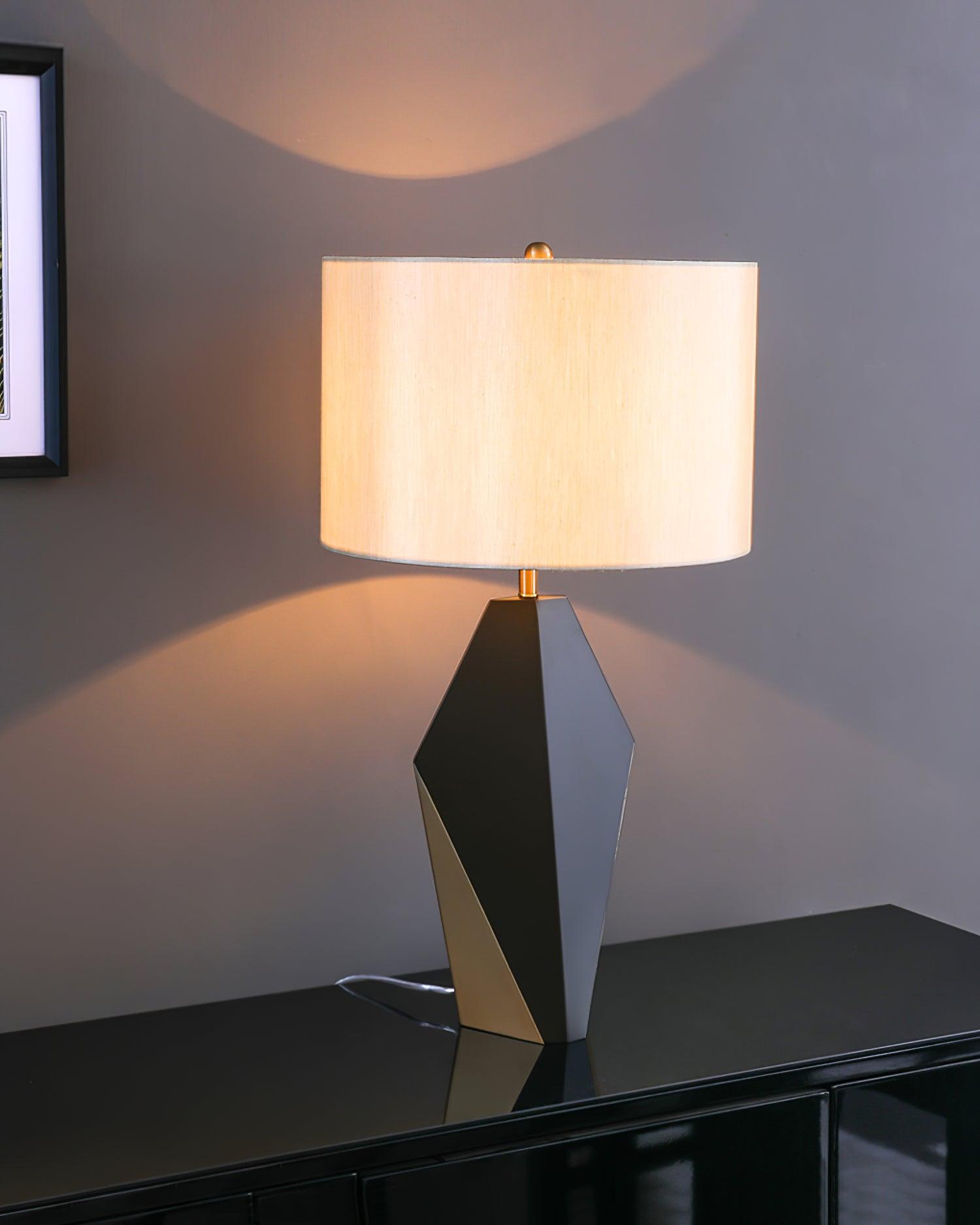 Prism Contemporary Fabric Table Lamp - Blowlighting