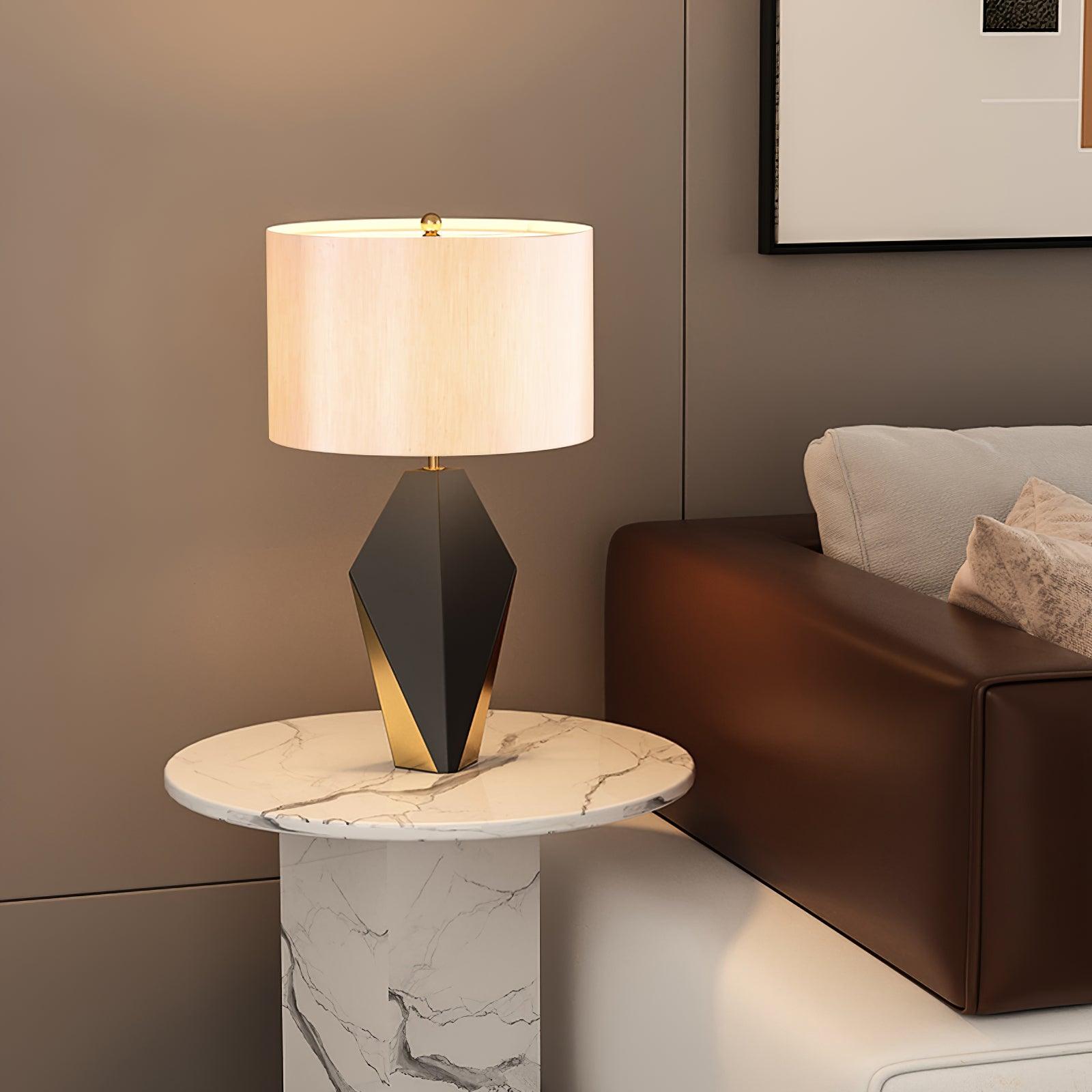 Prism Contemporary Fabric Table Lamp - Blowlighting