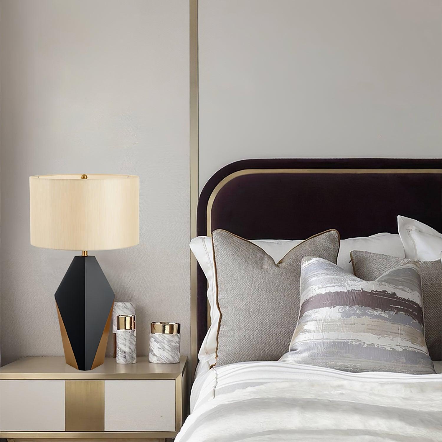 Prism Contemporary Fabric Table Lamp - Blowlighting