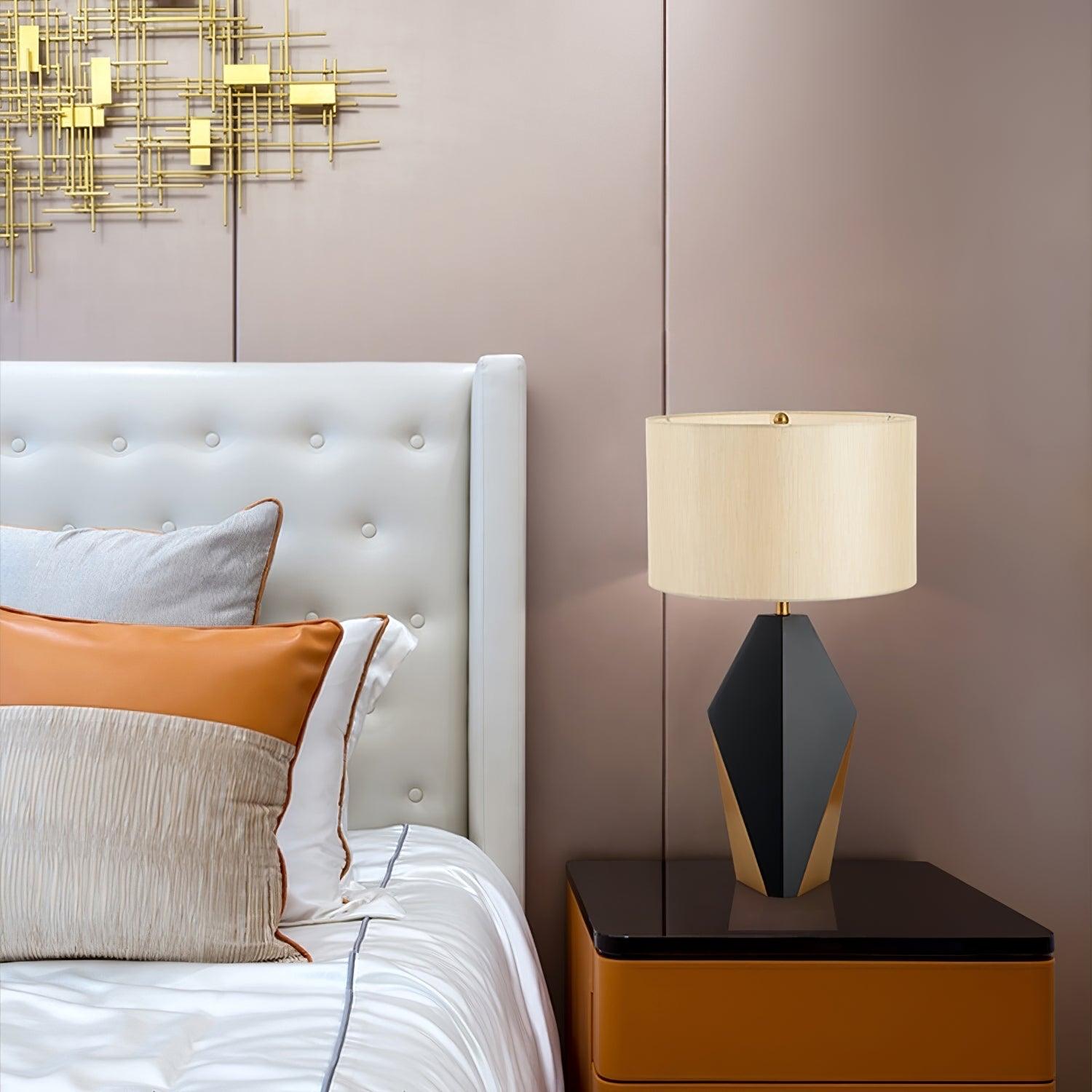 Prism Contemporary Fabric Table Lamp - Blowlighting