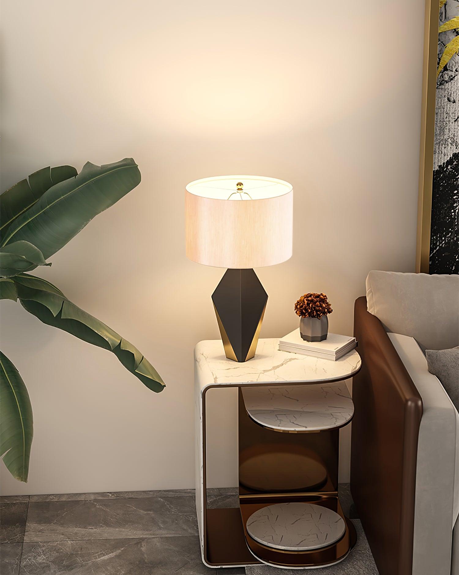 Prism Contemporary Fabric Table Lamp - Blowlighting