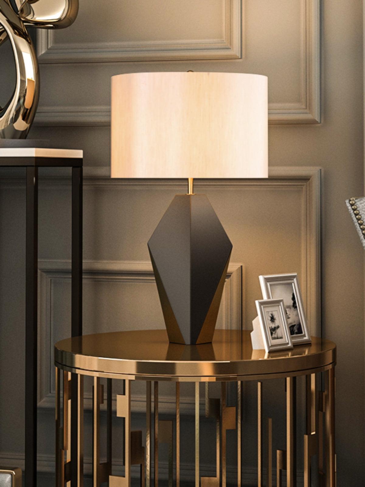 Prism Contemporary Fabric Table Lamp - Blowlighting