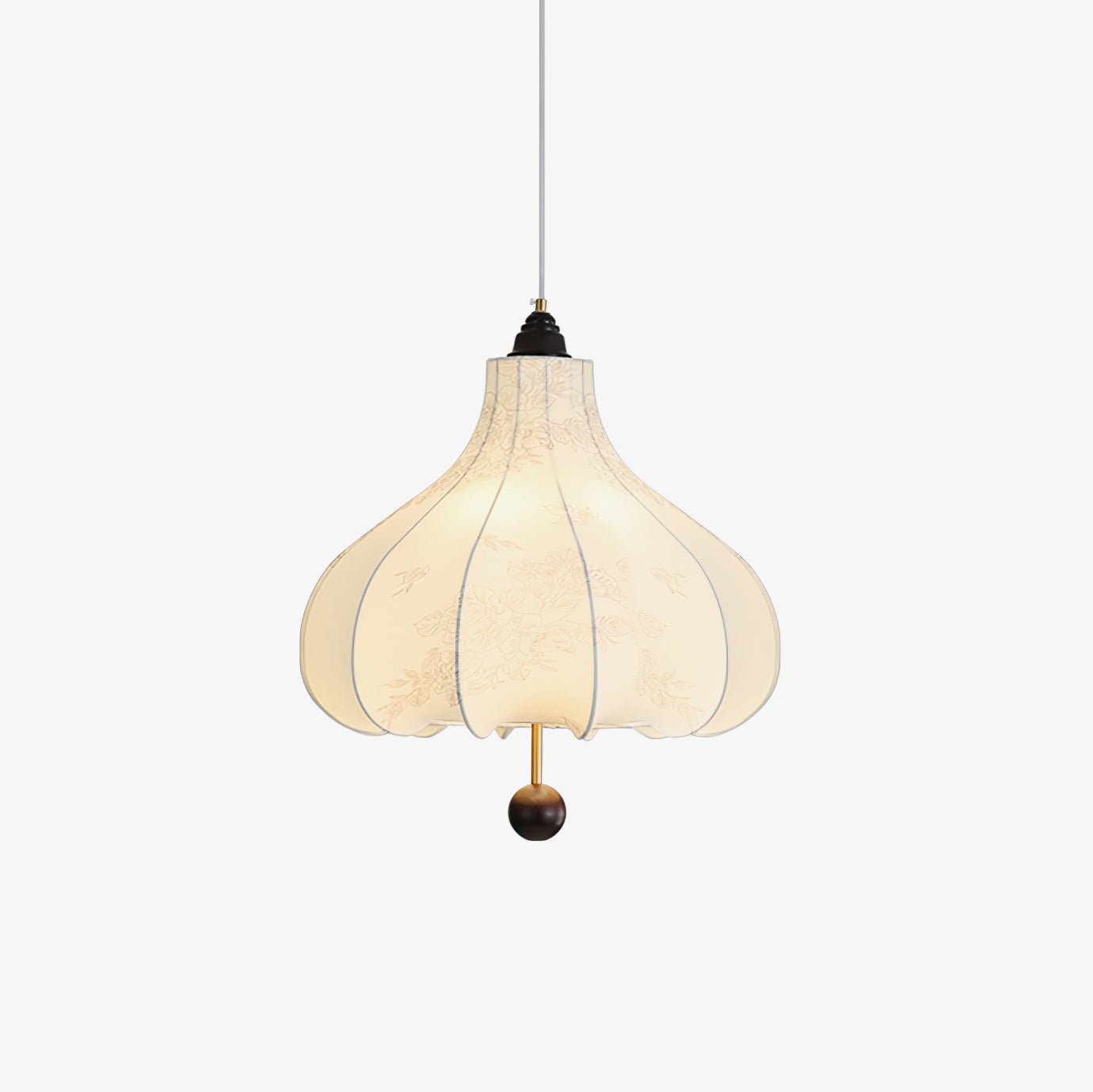 Chestnut Fabric Pendant Light - Blowlighting
