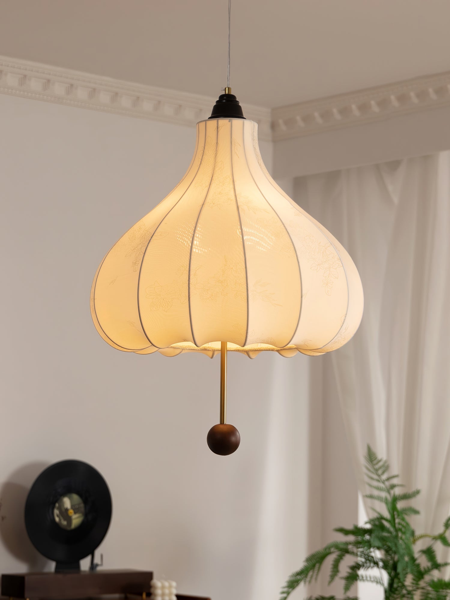 Chestnut Fabric Pendant Light - Blowlighting