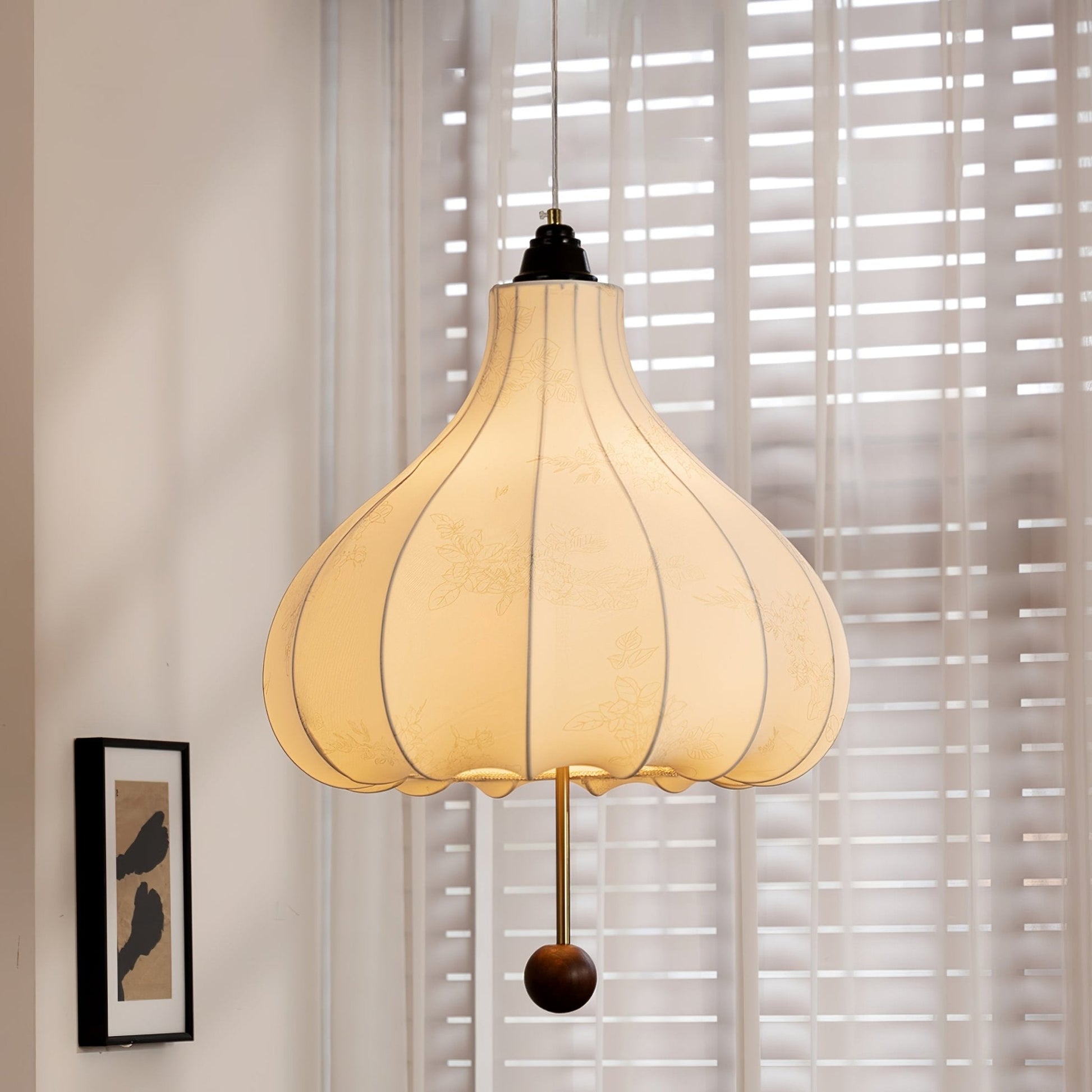 Chestnut Fabric Pendant Light - Blowlighting