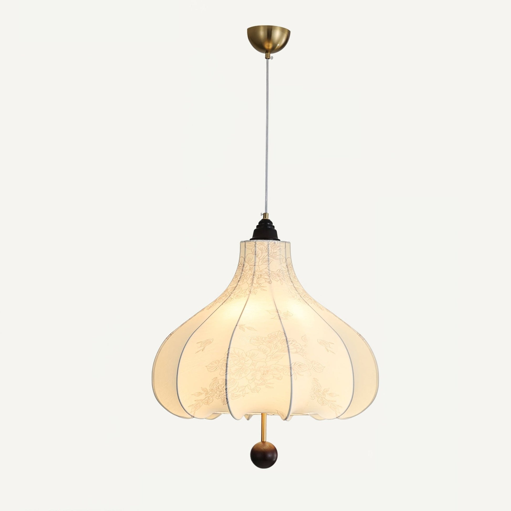 Chestnut Fabric Pendant Light - Blowlighting