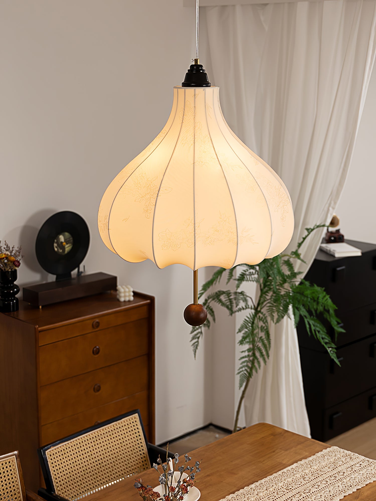 Chestnut Fabric Pendant Light - Blowlighting