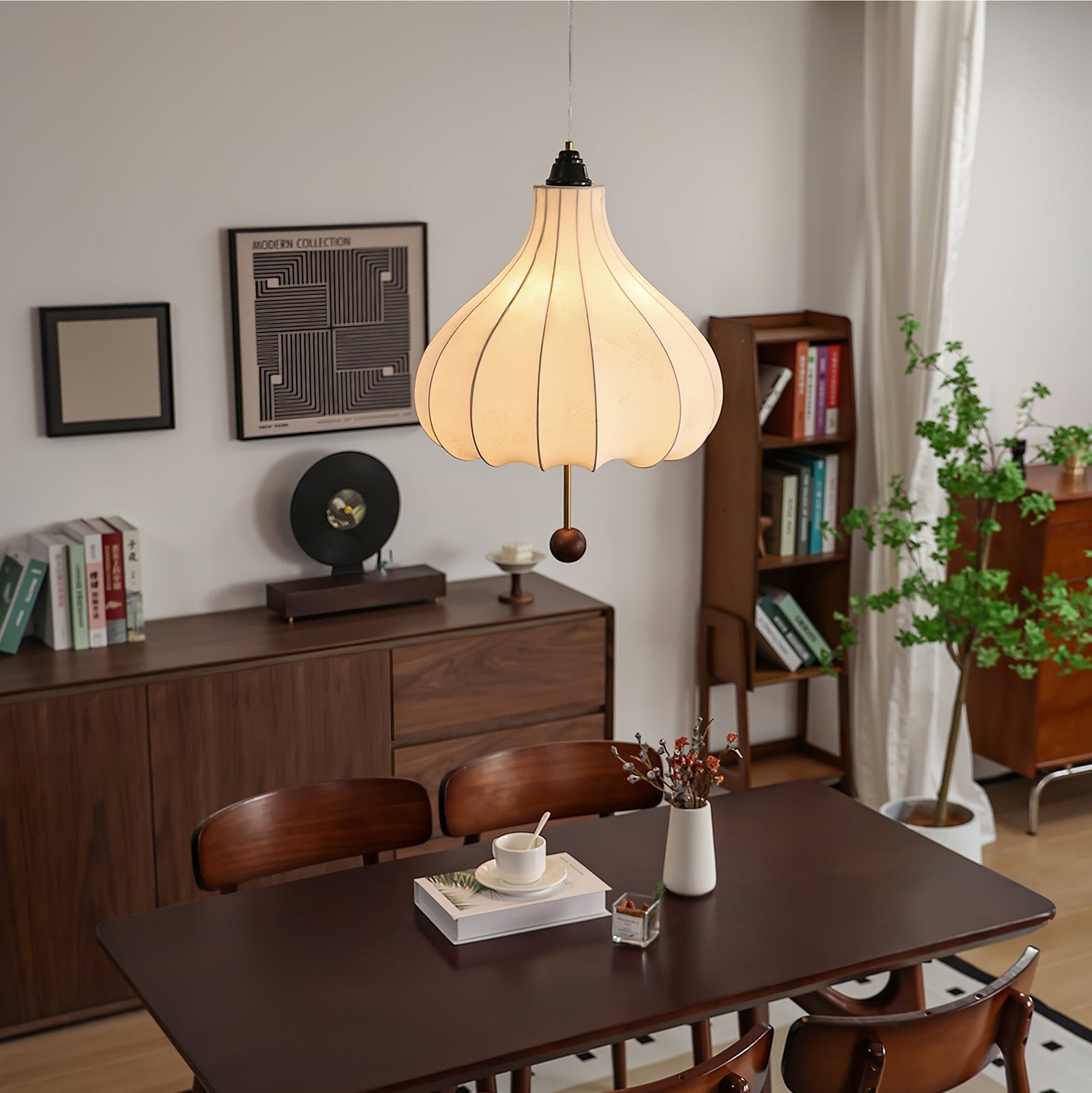 Chestnut Fabric Pendant Light - Blowlighting