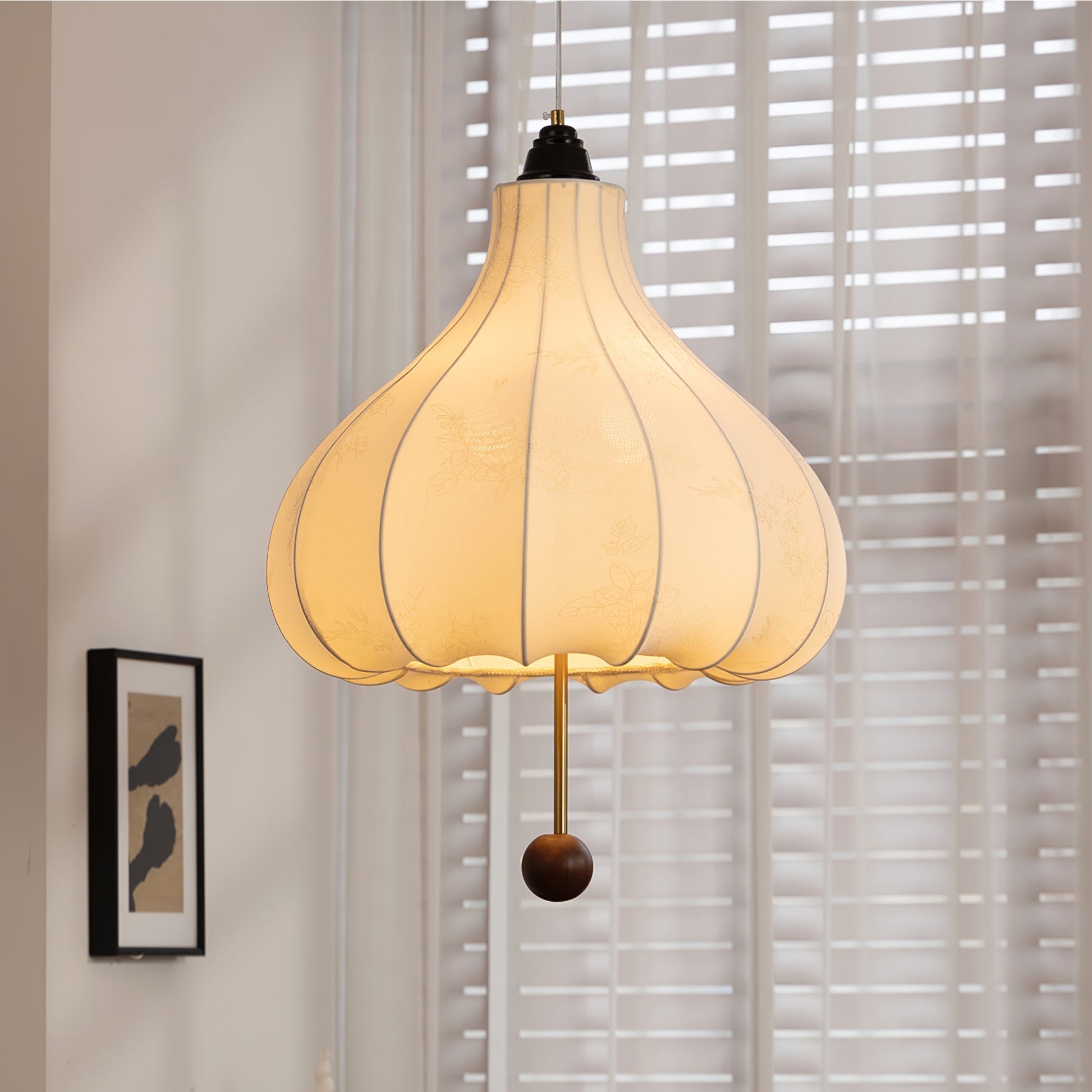 Chestnut Fabric Pendant Light - Blowlighting