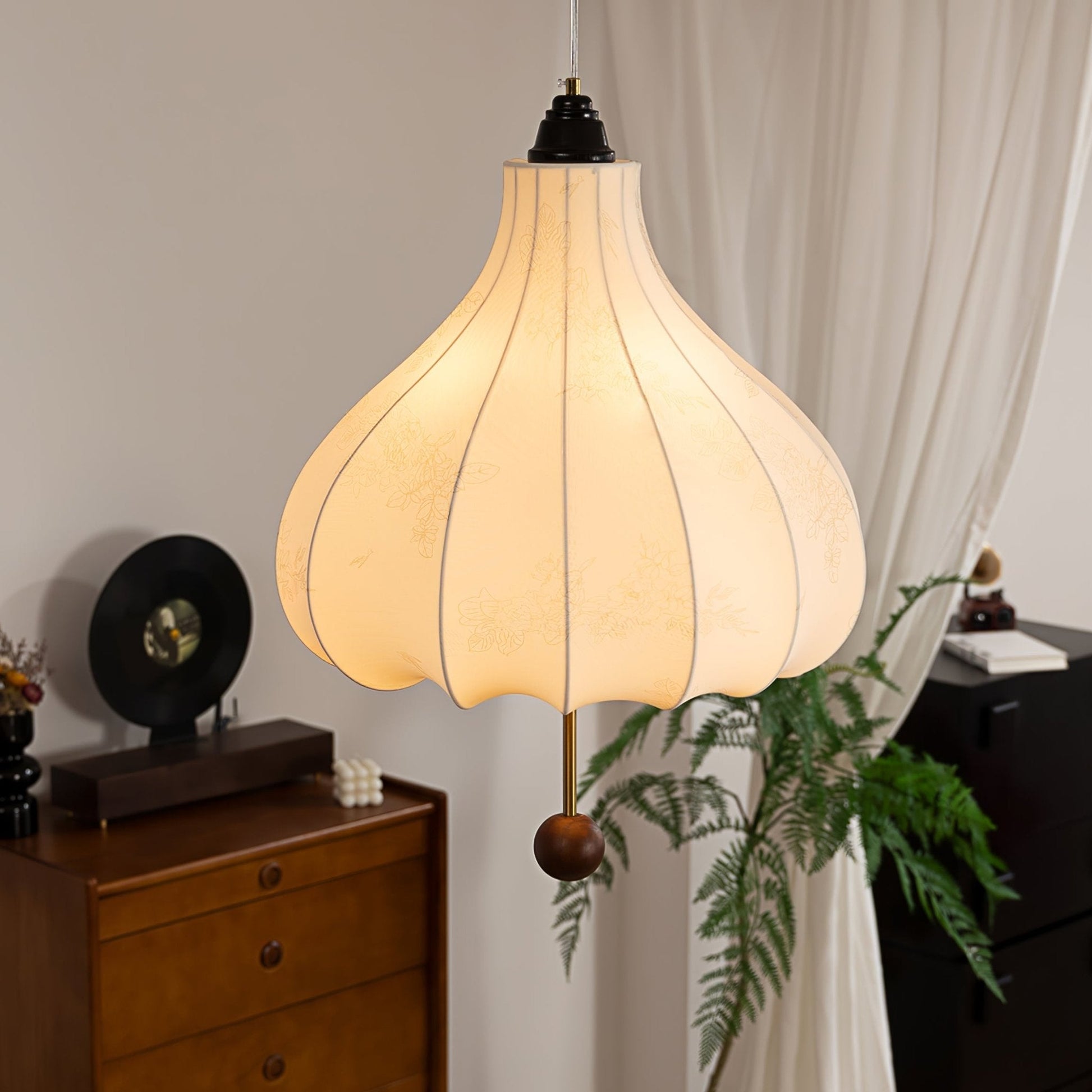 Chestnut Fabric Pendant Light - Blowlighting