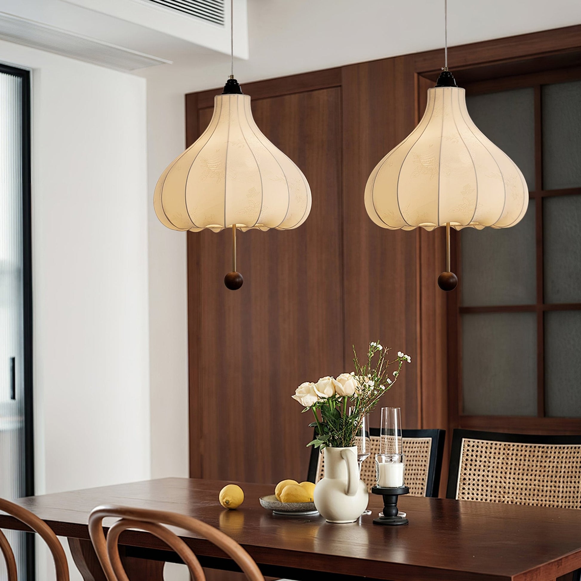 Chestnut Fabric Pendant Light - Blowlighting