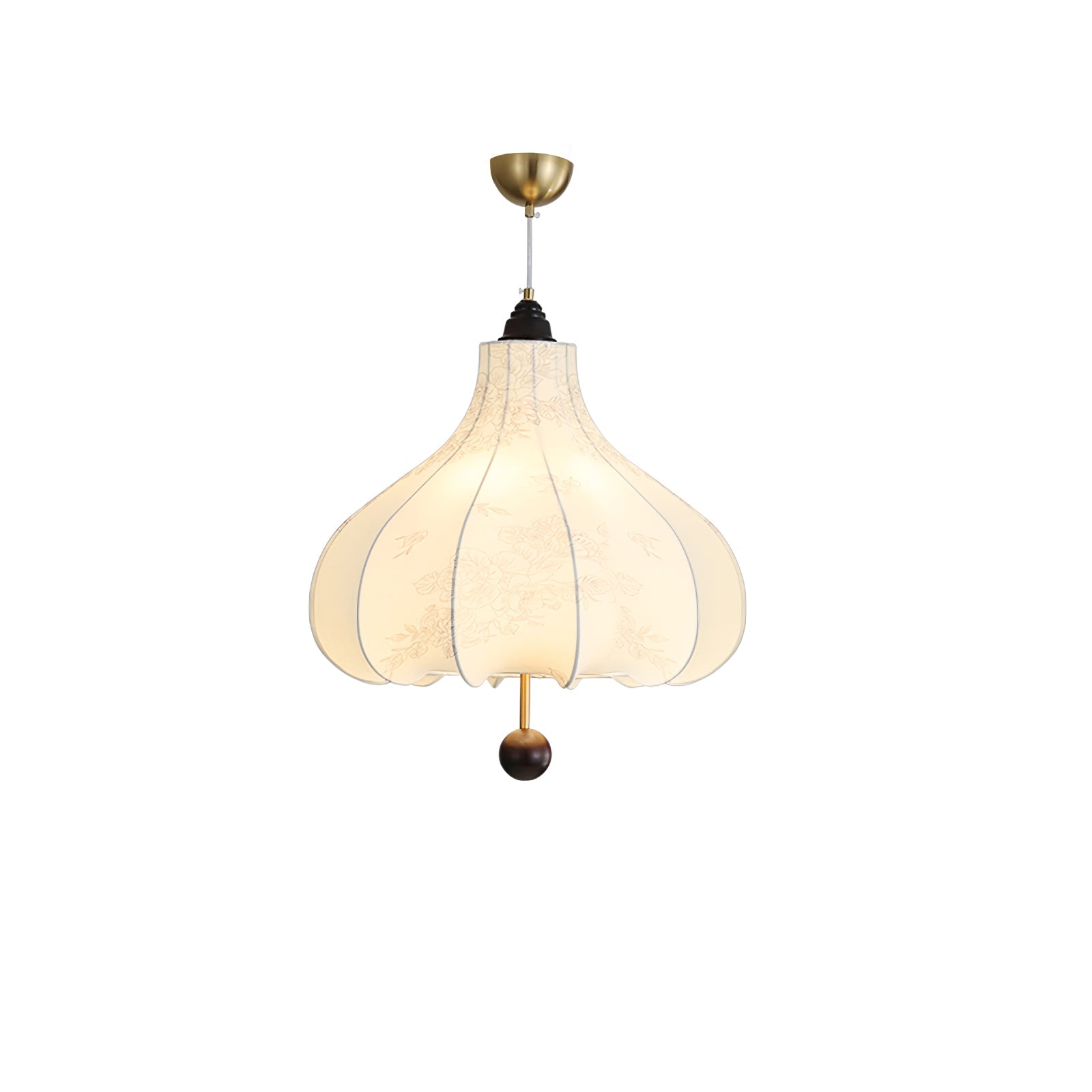 Chestnut Fabric Pendant Light - Blowlighting