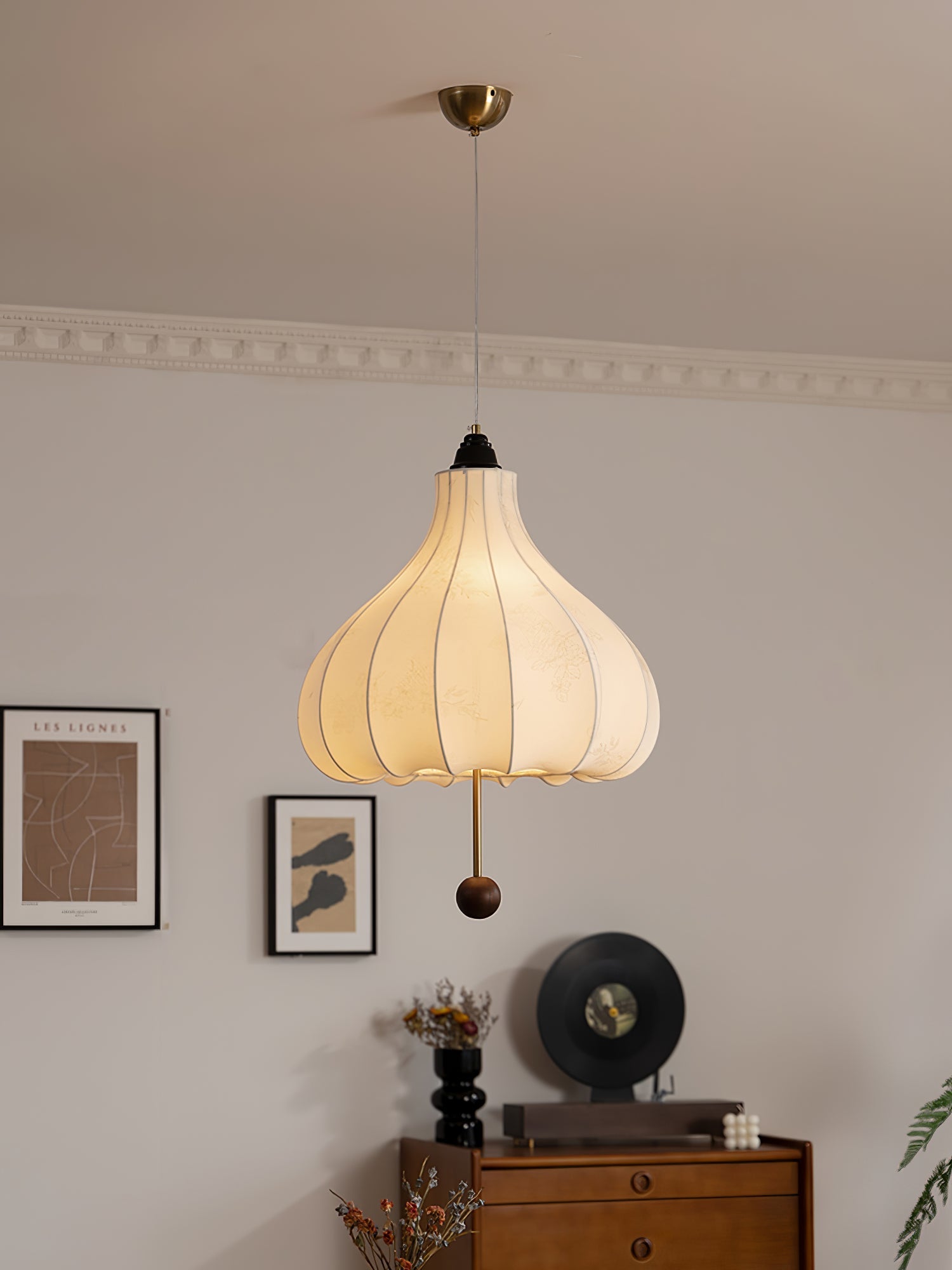 Chestnut Fabric Pendant Light - Blowlighting
