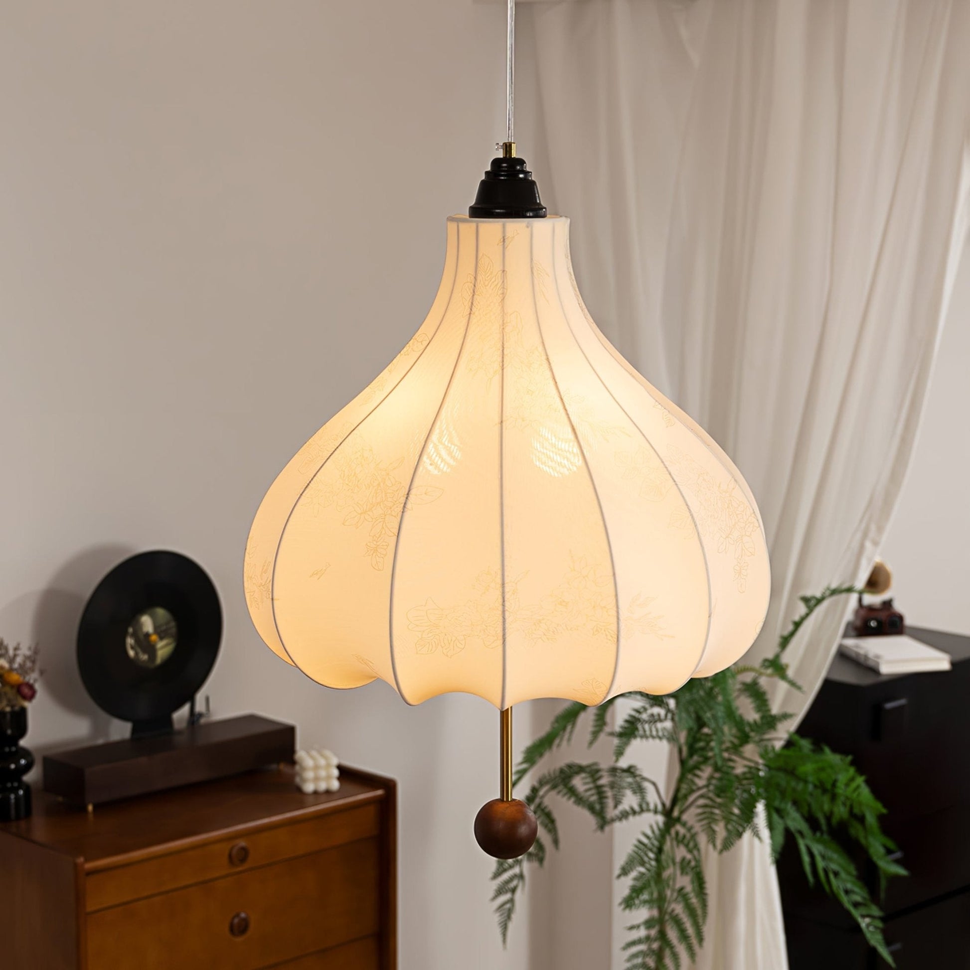 Chestnut Fabric Pendant Light - Blowlighting
