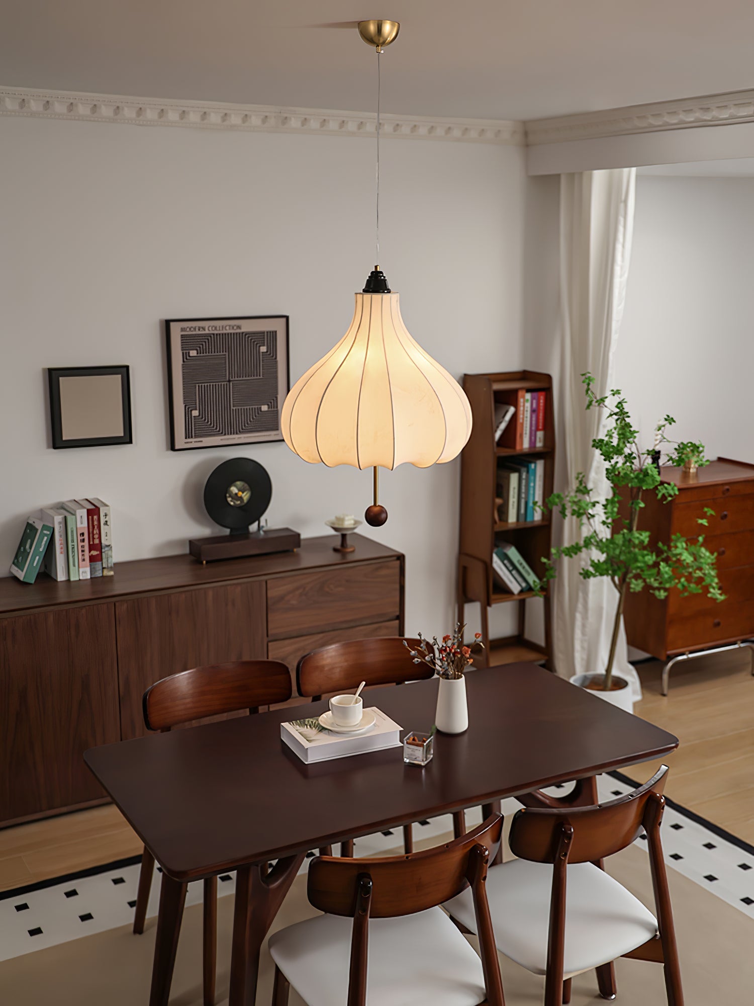Chestnut Fabric Pendant Light - Blowlighting