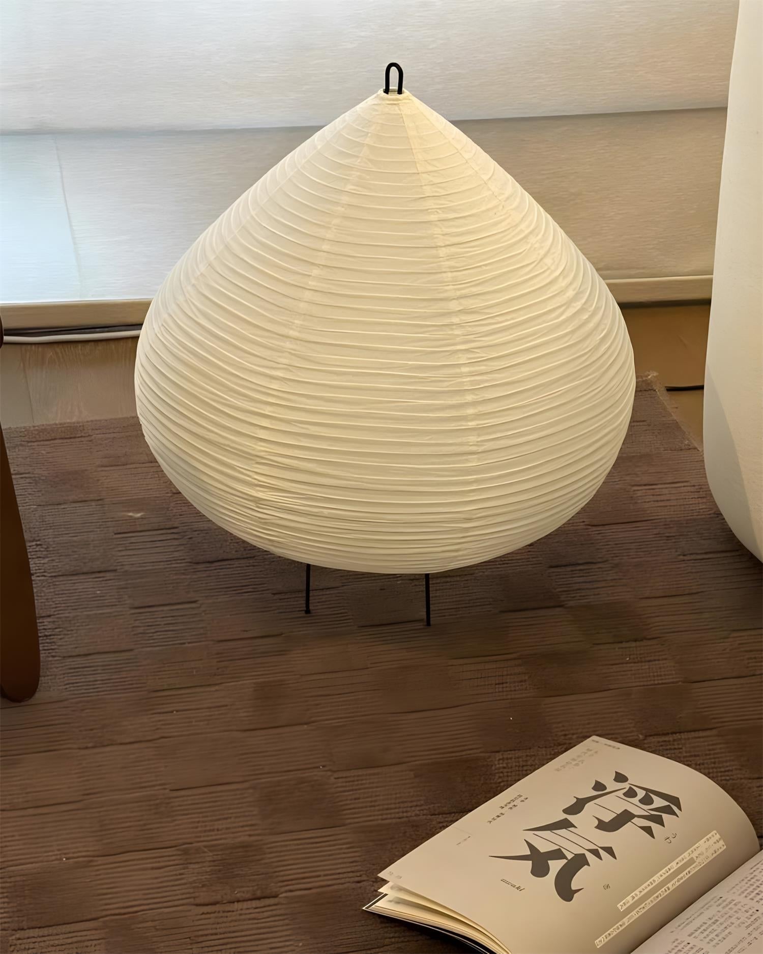 Chestnut Scandinavian Paper Table Light