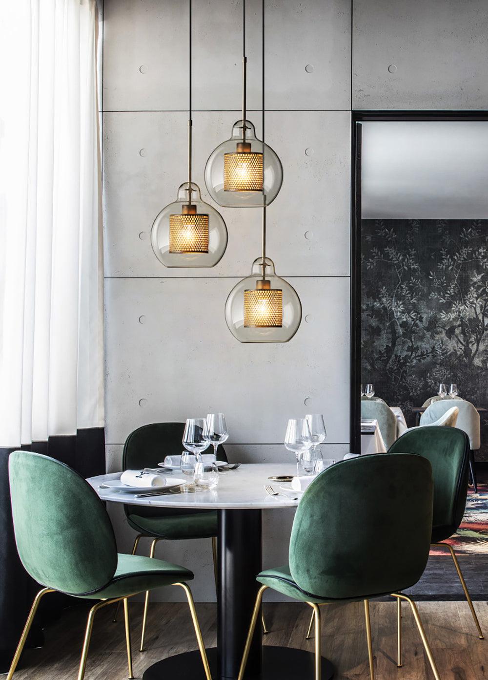 Combined Chiswick Glass Pendant Light - Blowlighting
