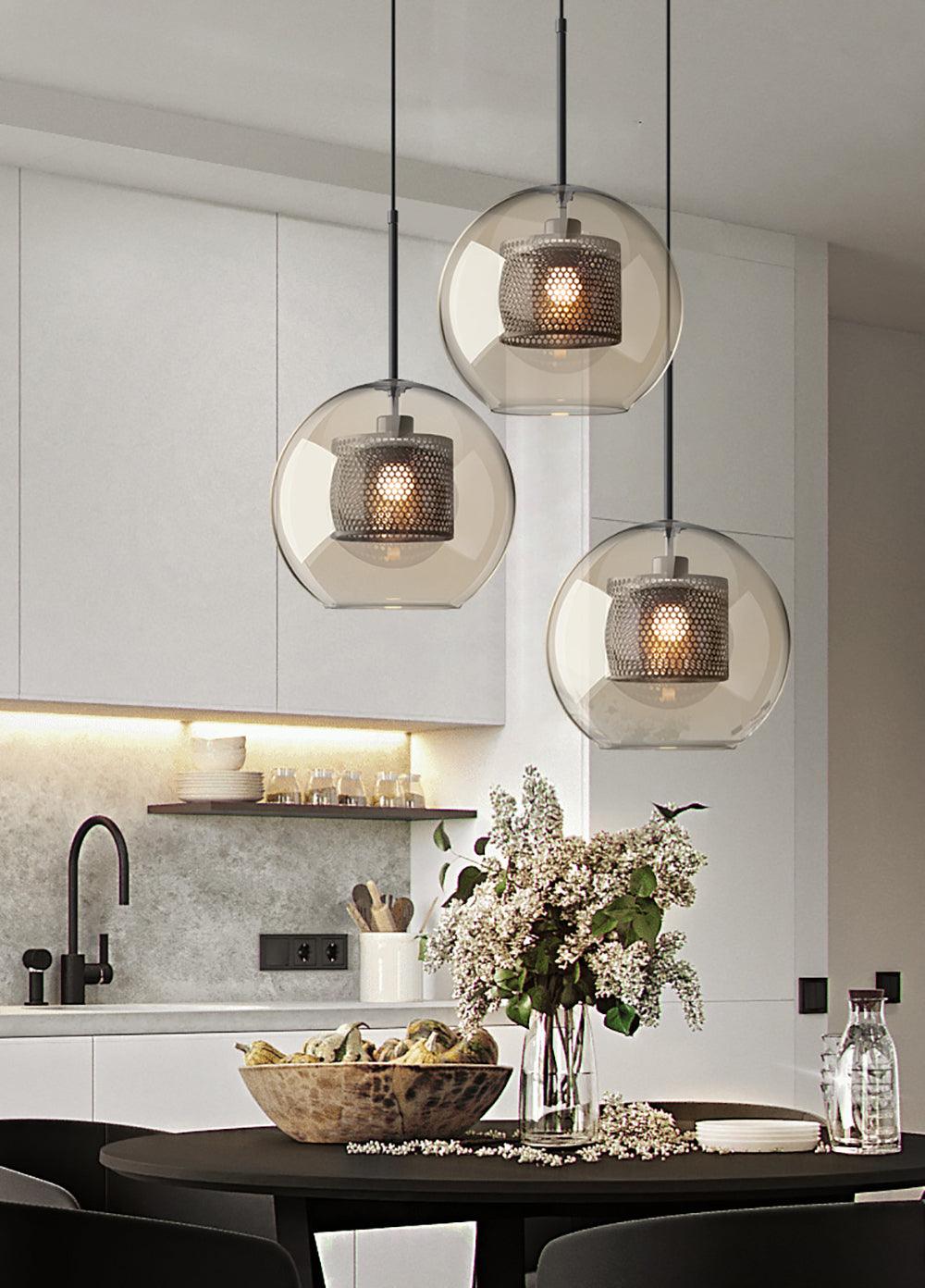 Combined Chiswick Glass Pendant Light - Blowlighting