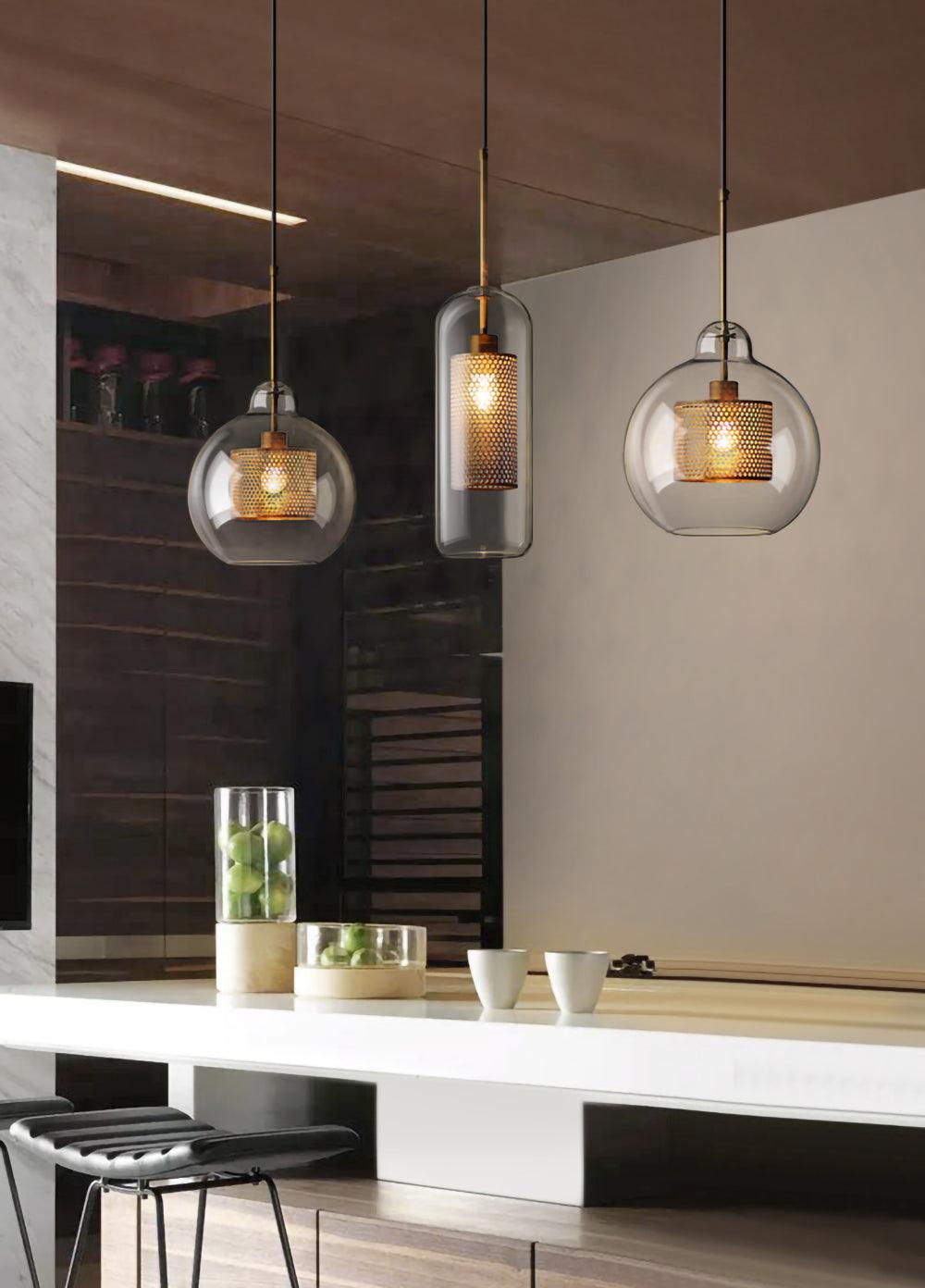 Combined Chiswick Glass Pendant Light - Blowlighting