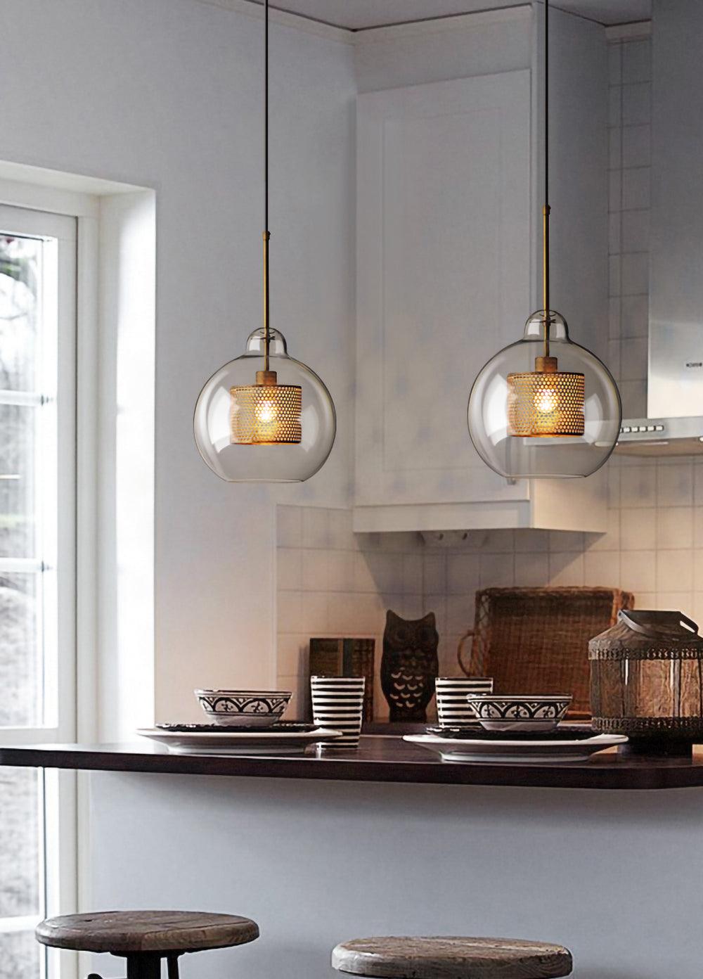 Combined Chiswick Glass Pendant Light - Blowlighting