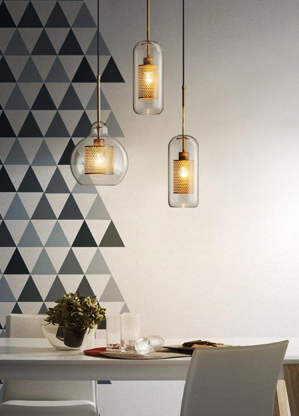 Combined Chiswick Glass Pendant Light - Blowlighting