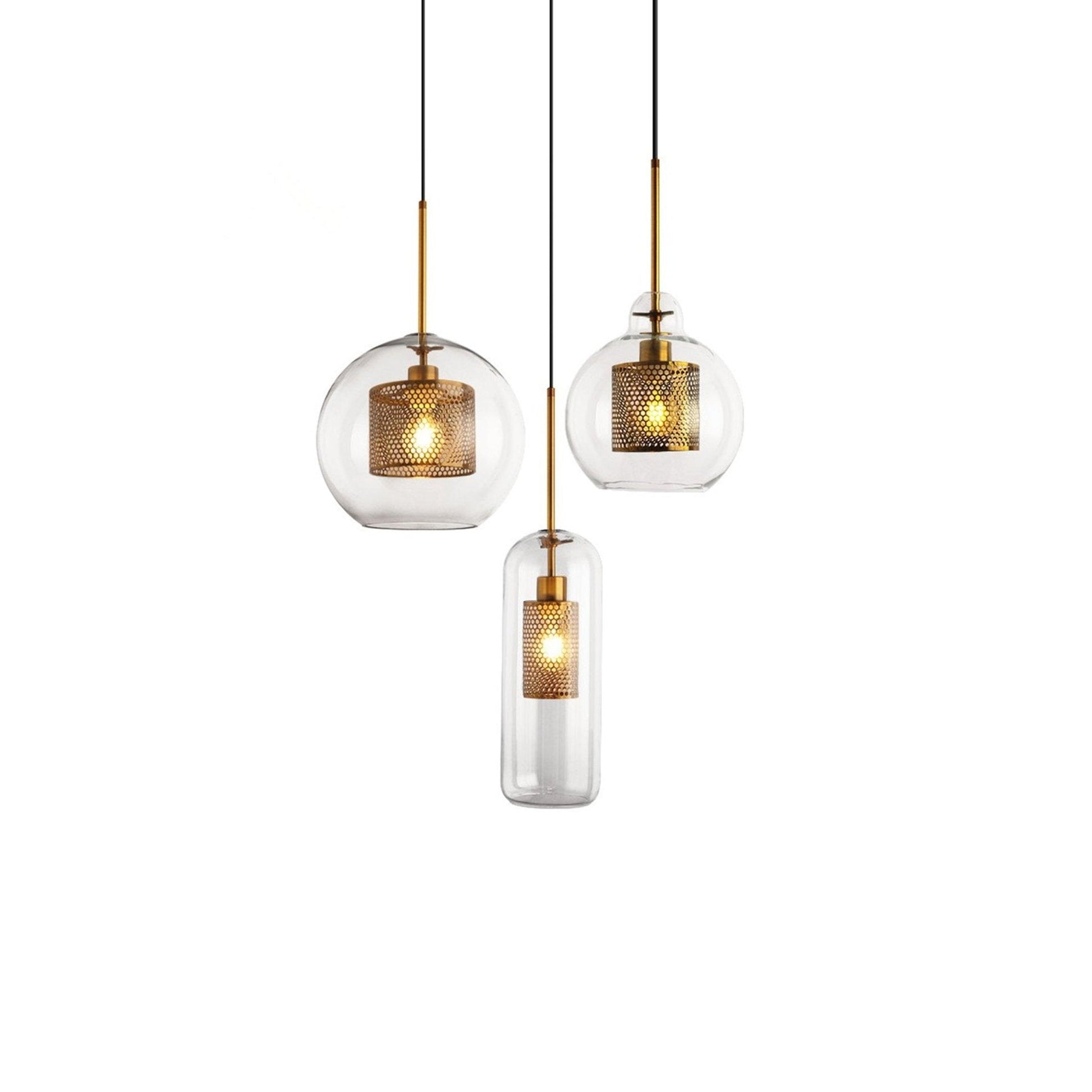 Combined Chiswick Glass Pendant Light - Blowlighting