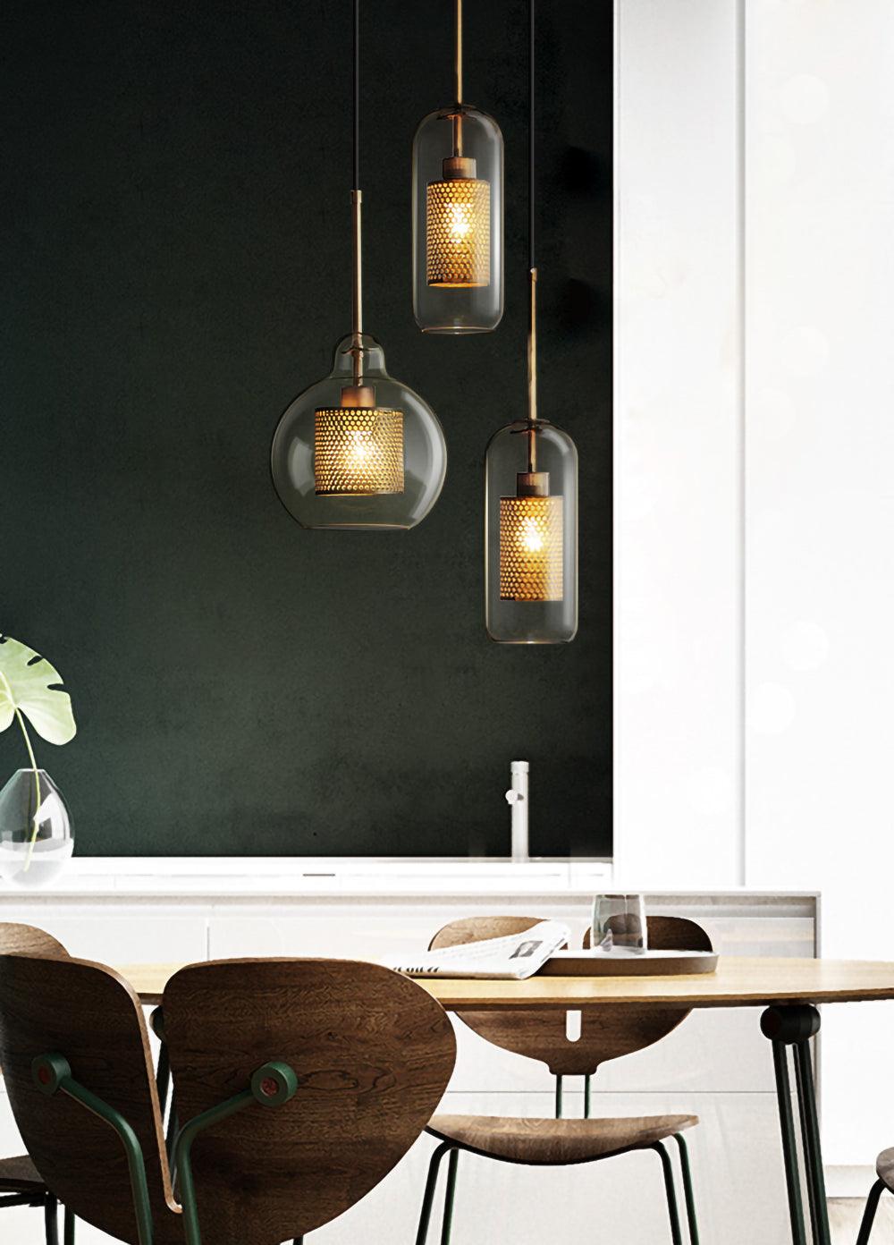 Combined Chiswick Glass Pendant Light - Blowlighting