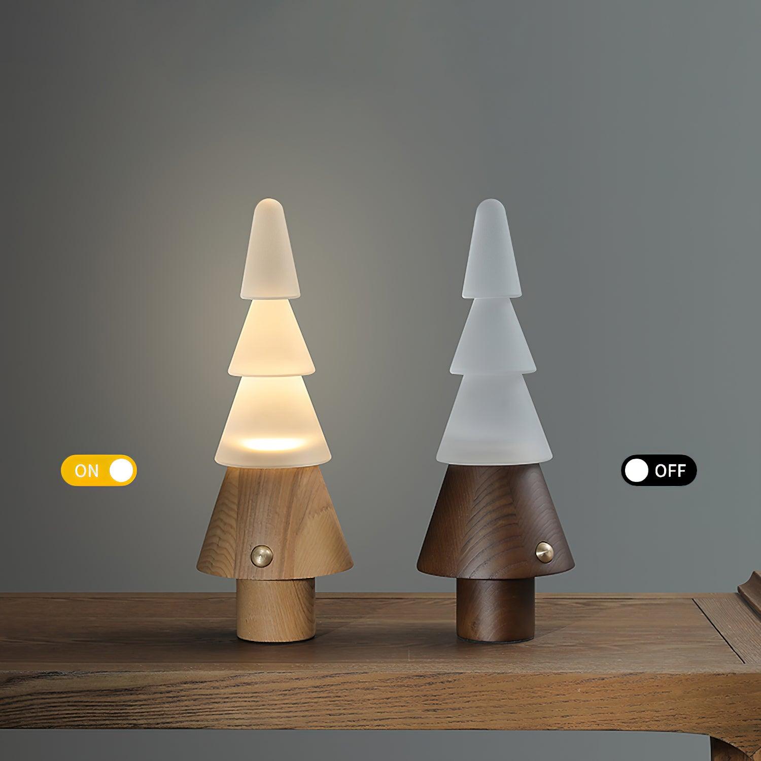 Olivia Modern Wood Table Lamp - Blowlighting