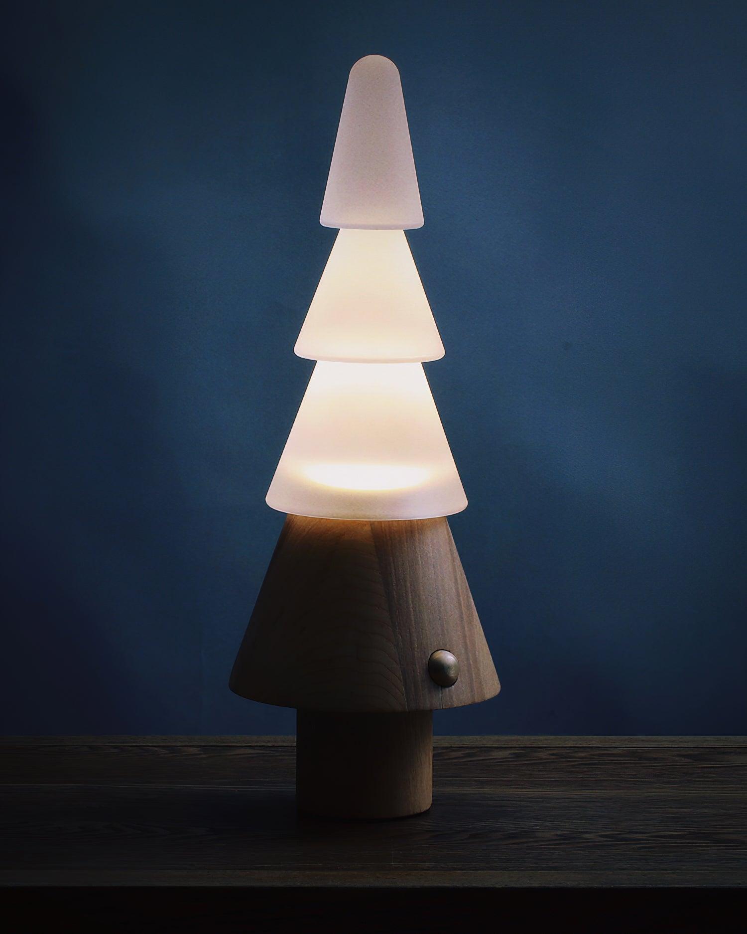 Olivia Modern Wood Table Lamp - Blowlighting