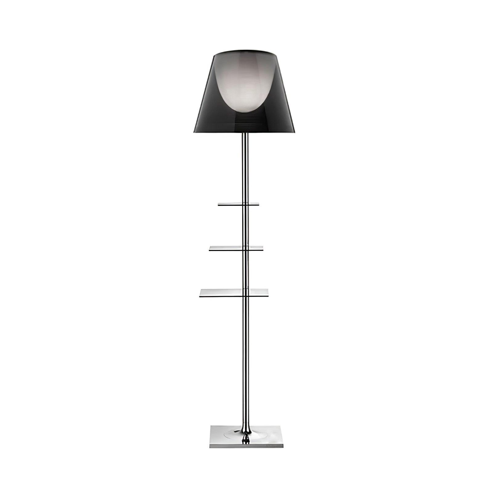 Chrome Prism Side Table Floor Lamp - Blowlighting