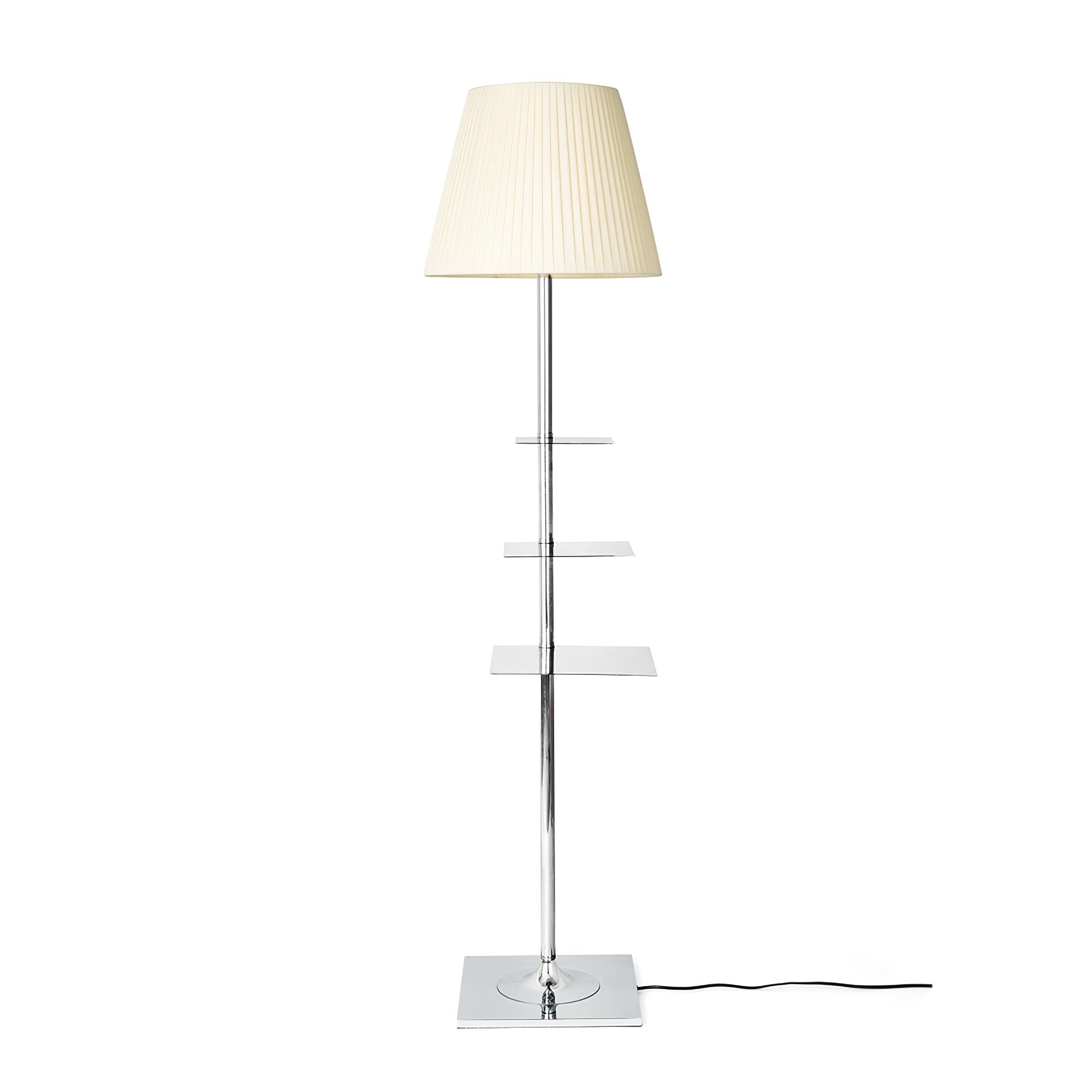 Chrome Prism Side Table Floor Lamp - Blowlighting