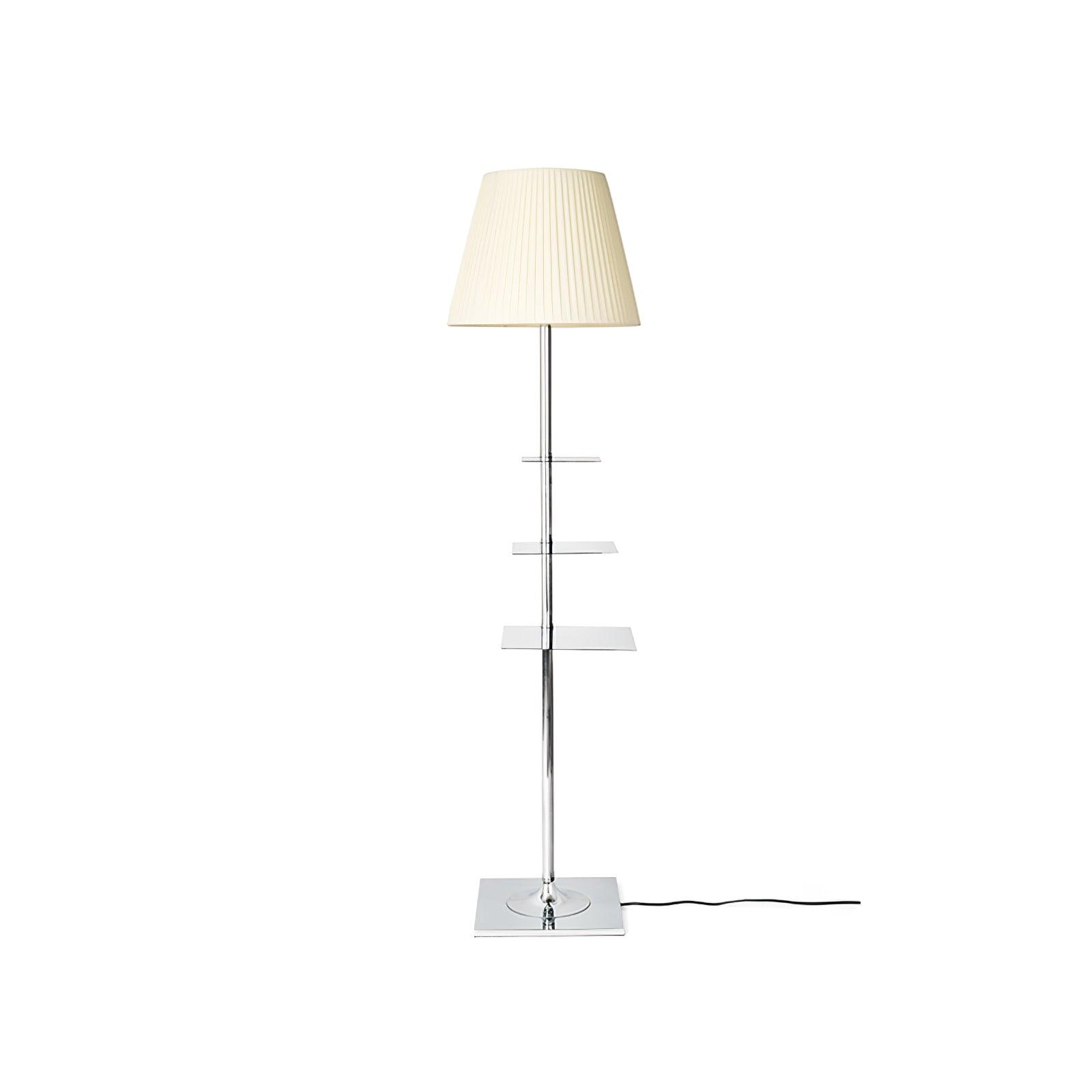 Chrome Prism Side Table Floor Lamp - Blowlighting