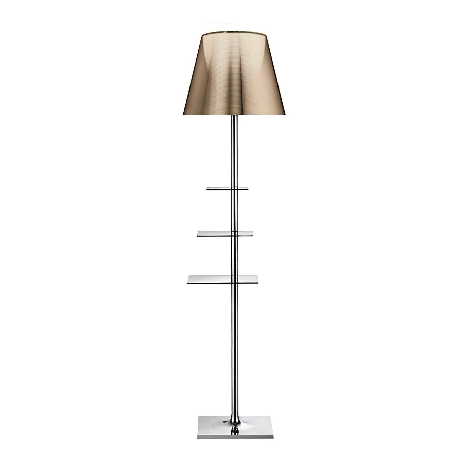 Chrome Prism Side Table Floor Lamp - Blowlighting