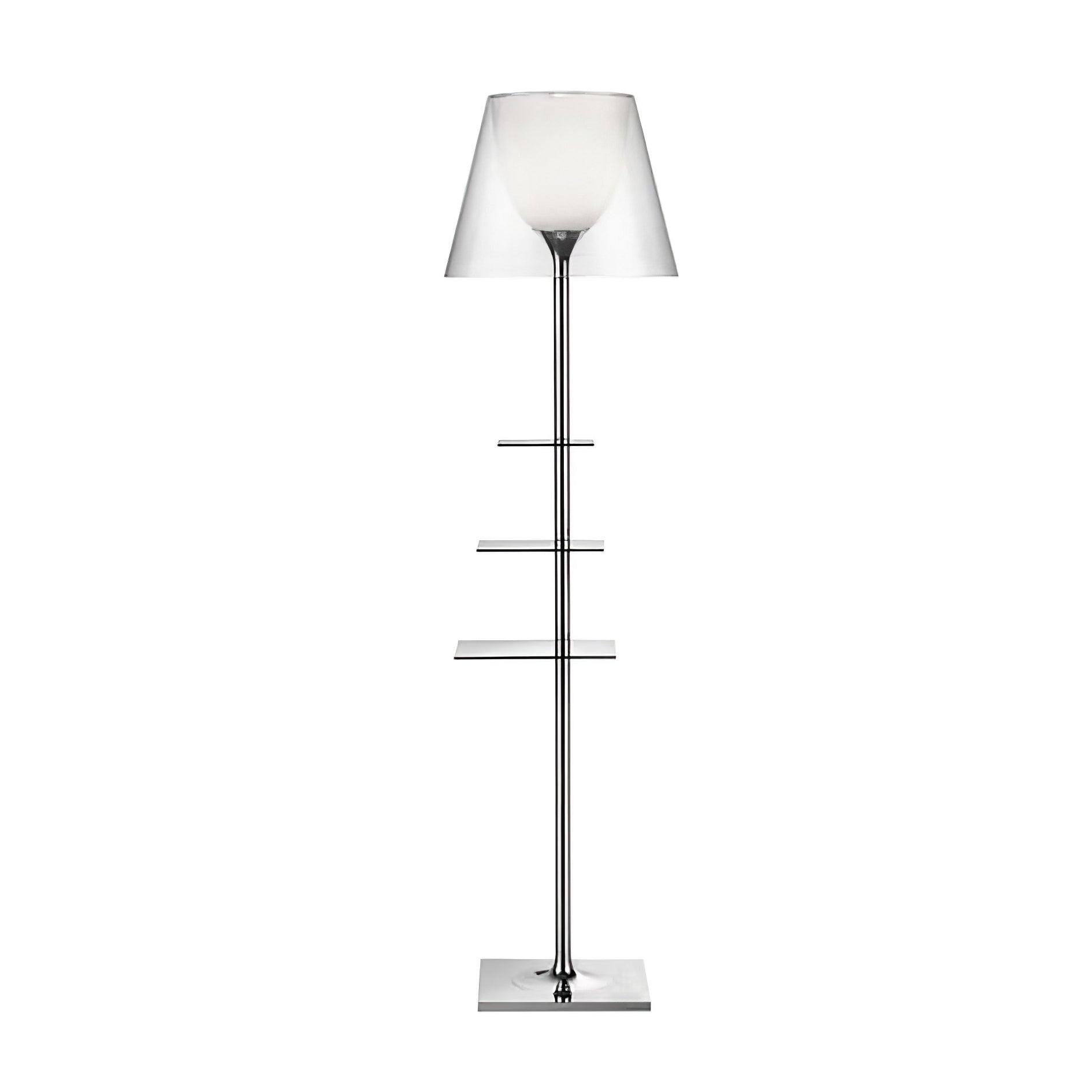 Chrome Prism Side Table Floor Lamp - Blowlighting