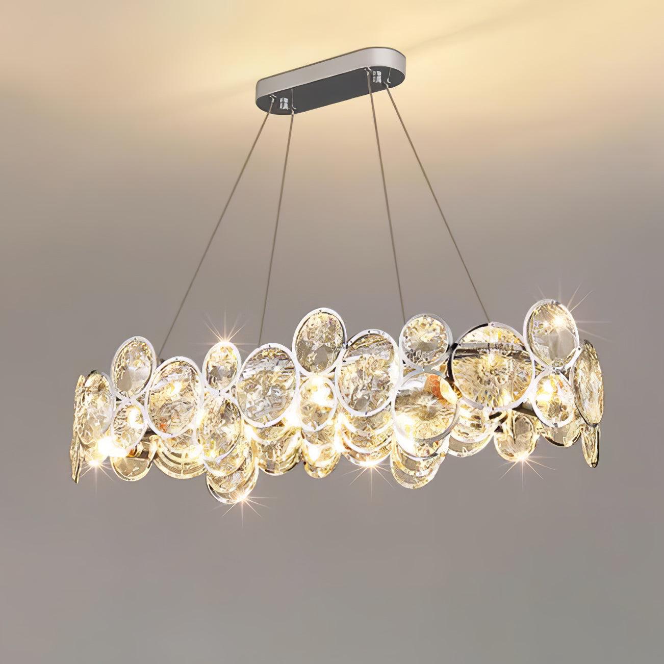 Chrome Round Crystal Chandelier - Blowlighting