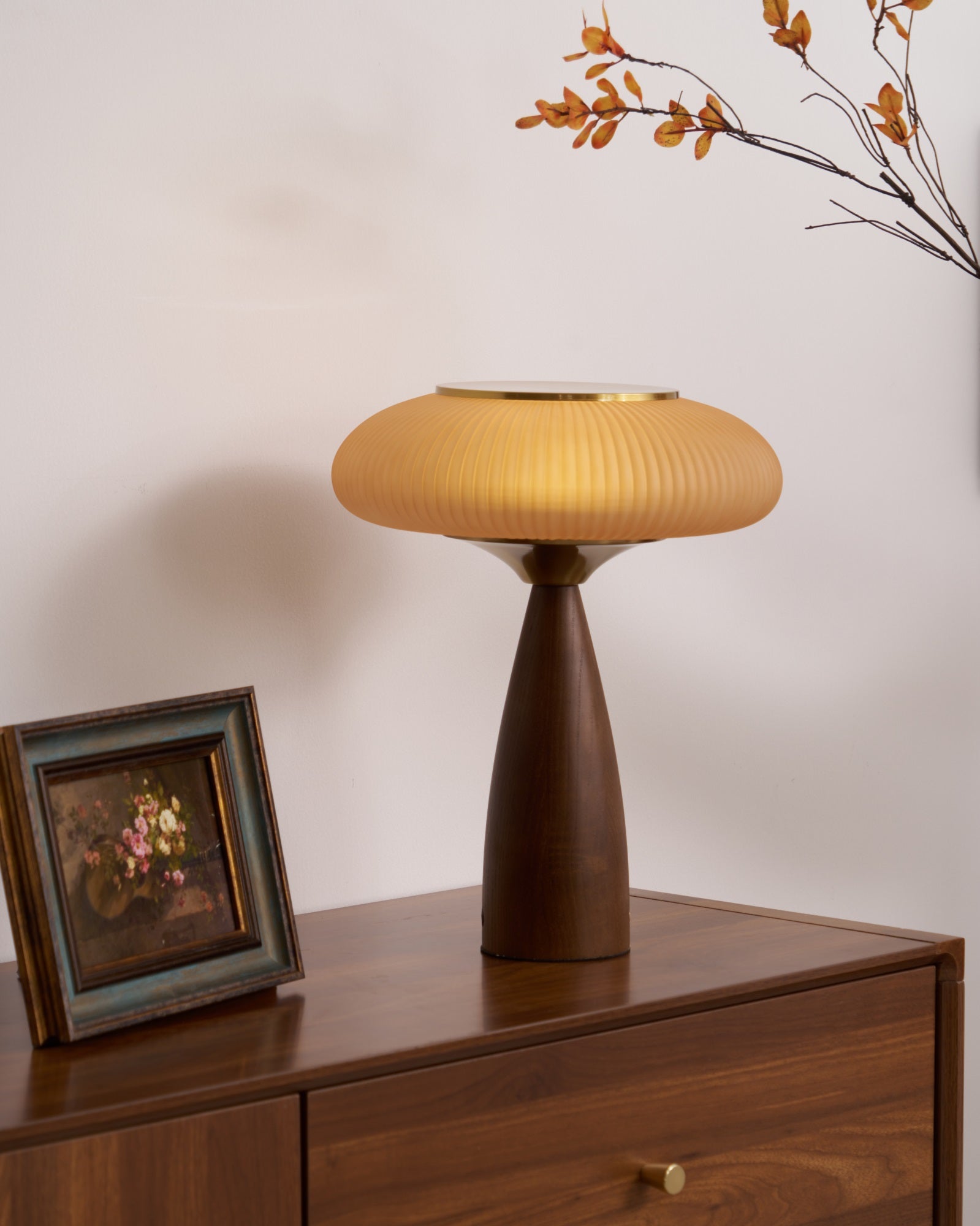 Cielo Wooden Rechargeable Table Lamp - Blowlighting