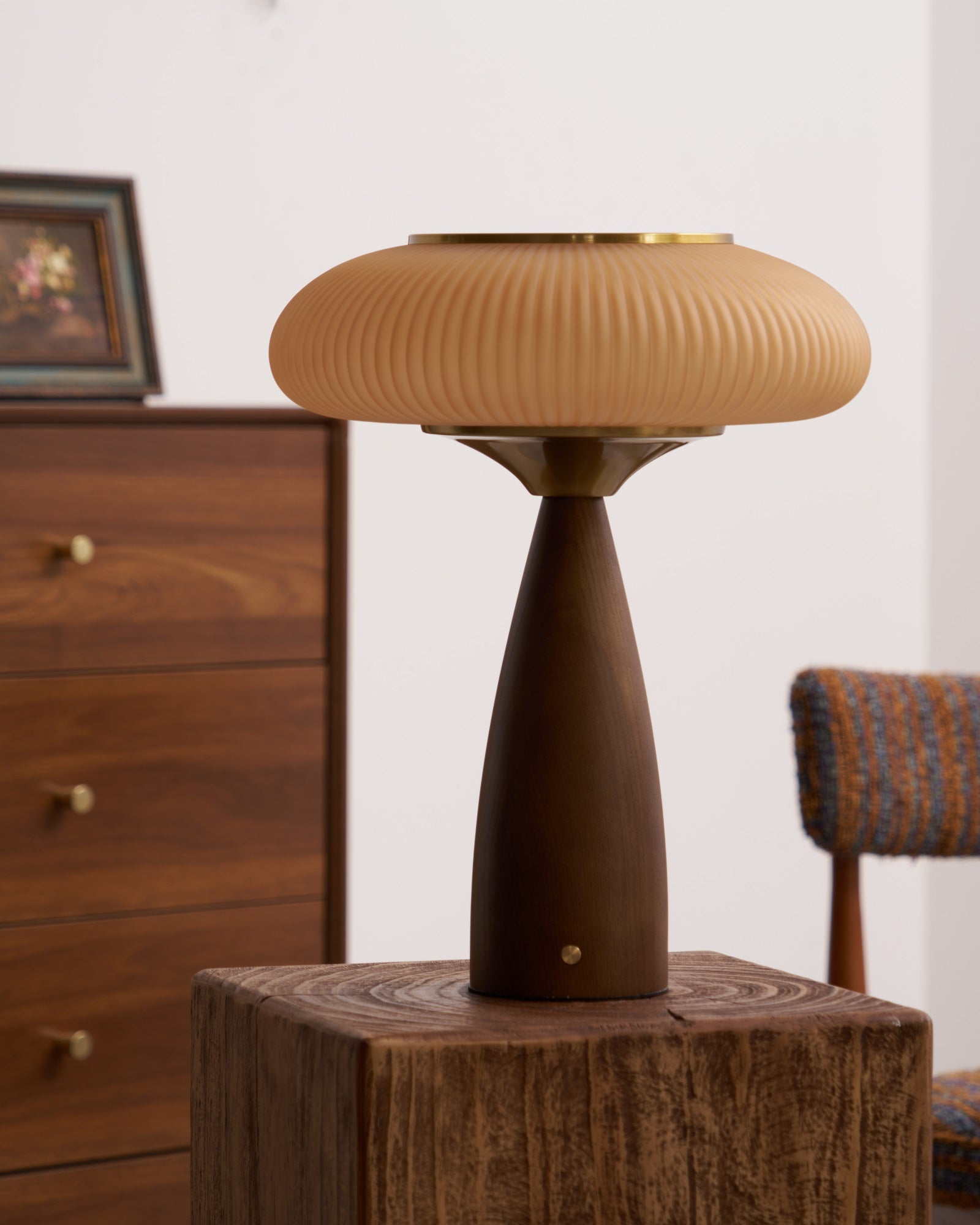 Cielo Wooden Rechargeable Table Lamp - Blowlighting