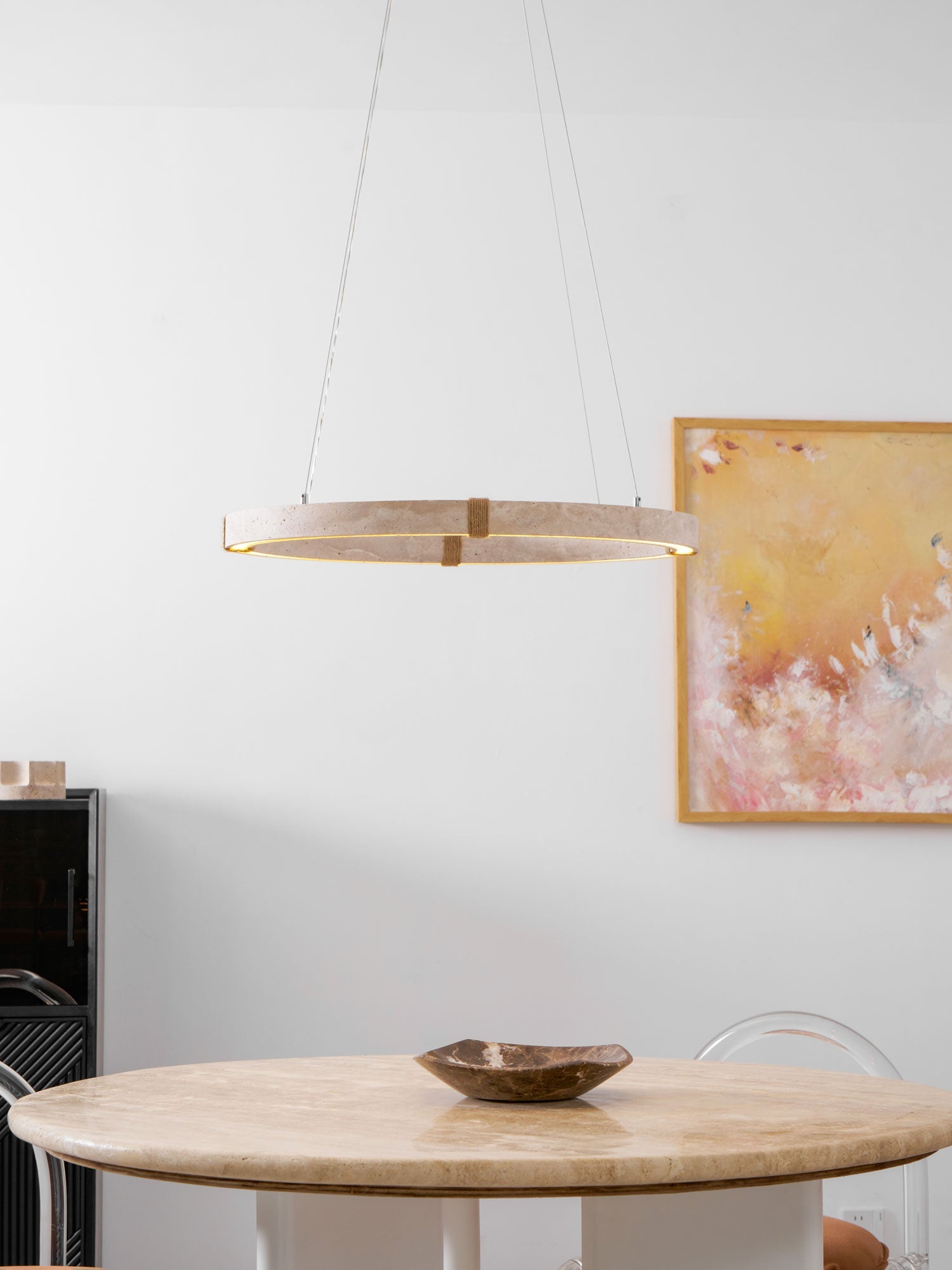 Alsilis Travertine Chandelier - Blowlighting