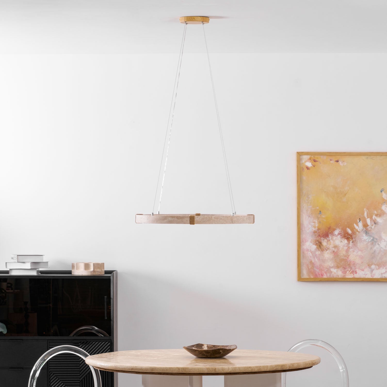 Alsilis Travertine Chandelier - Blowlighting