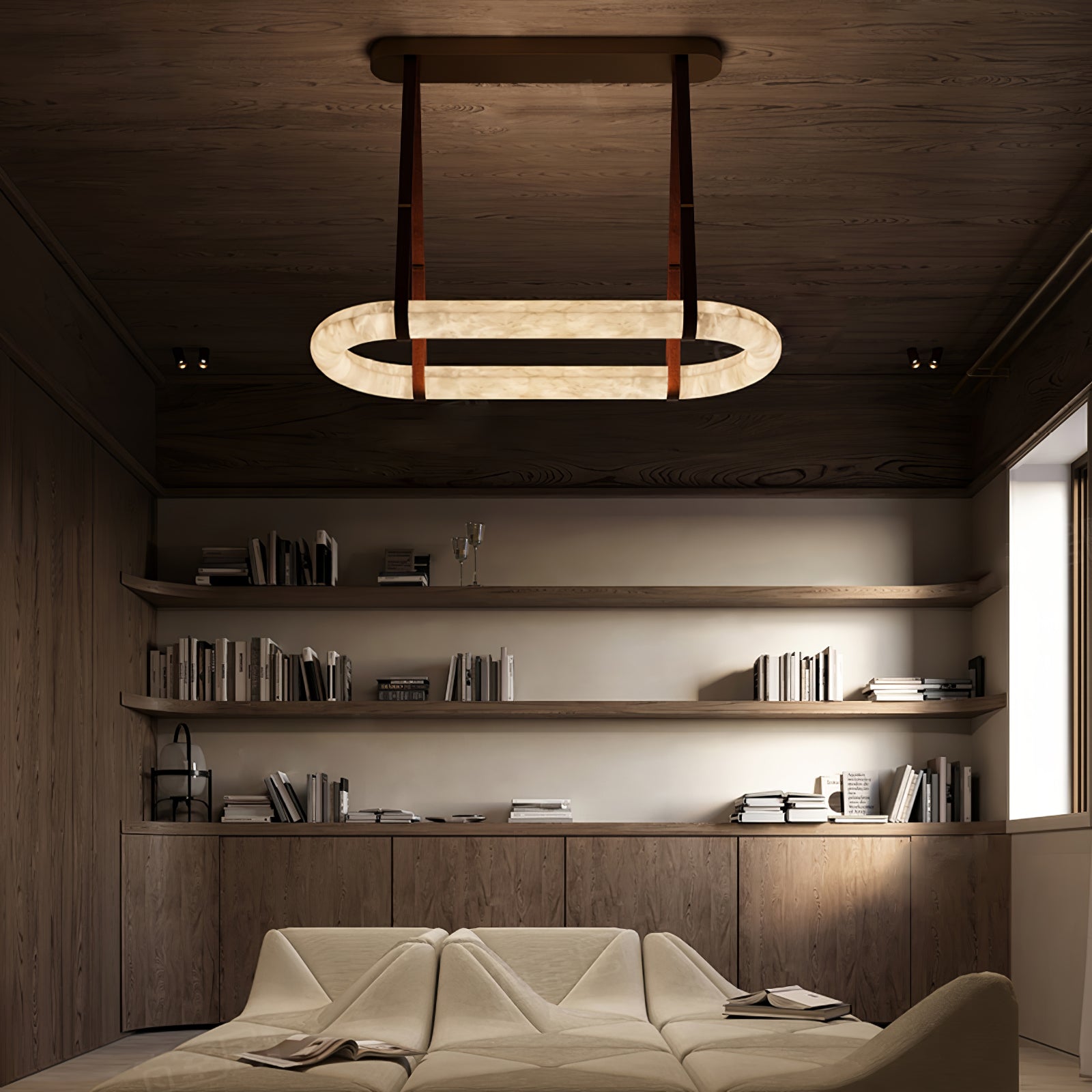 Nerina Alabaster Pendant Light - Blowlighting