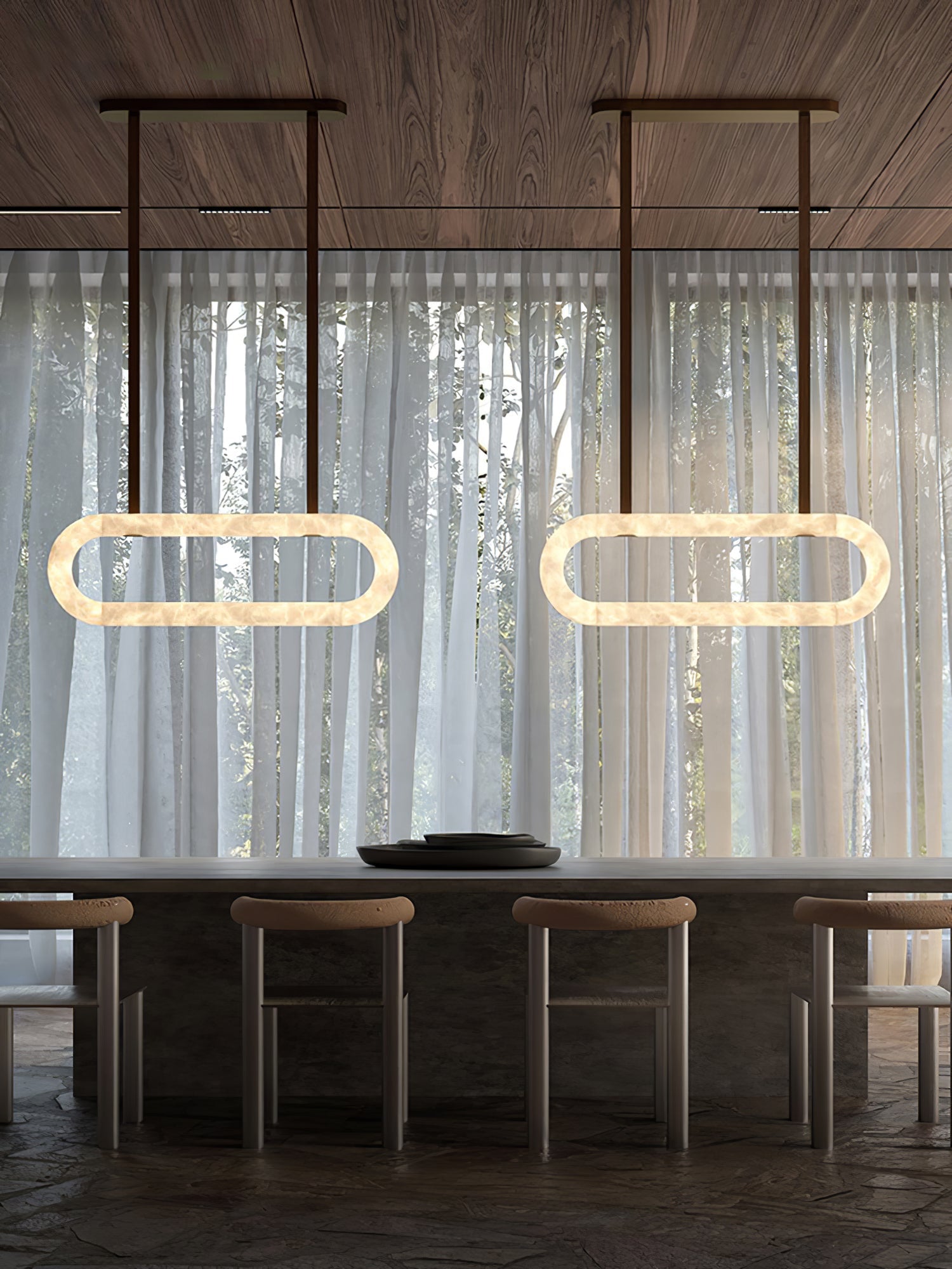 Nerina Alabaster Pendant Light - Blowlighting