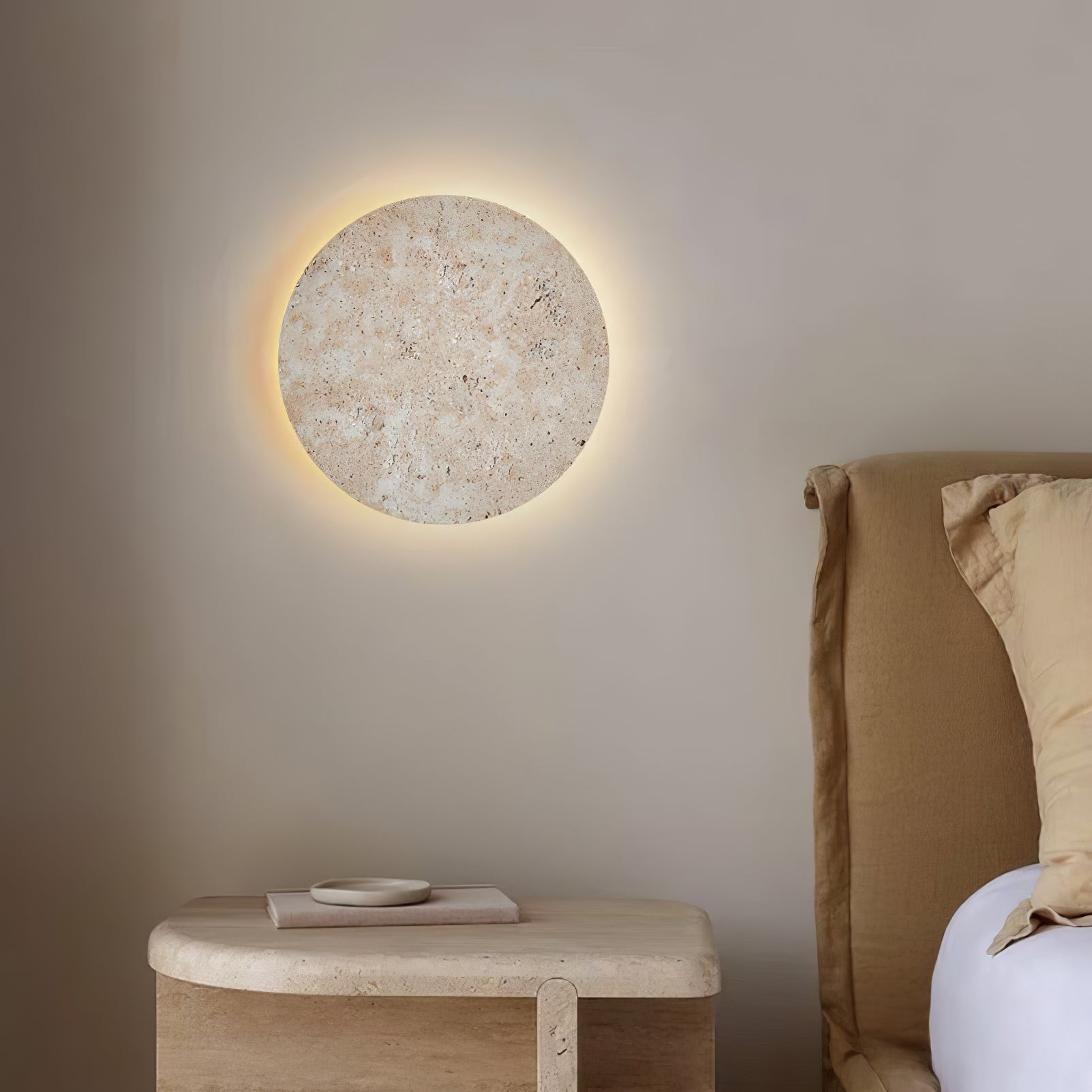 Aurzoren Minimalist Travertine Wall Light - Blowlighting