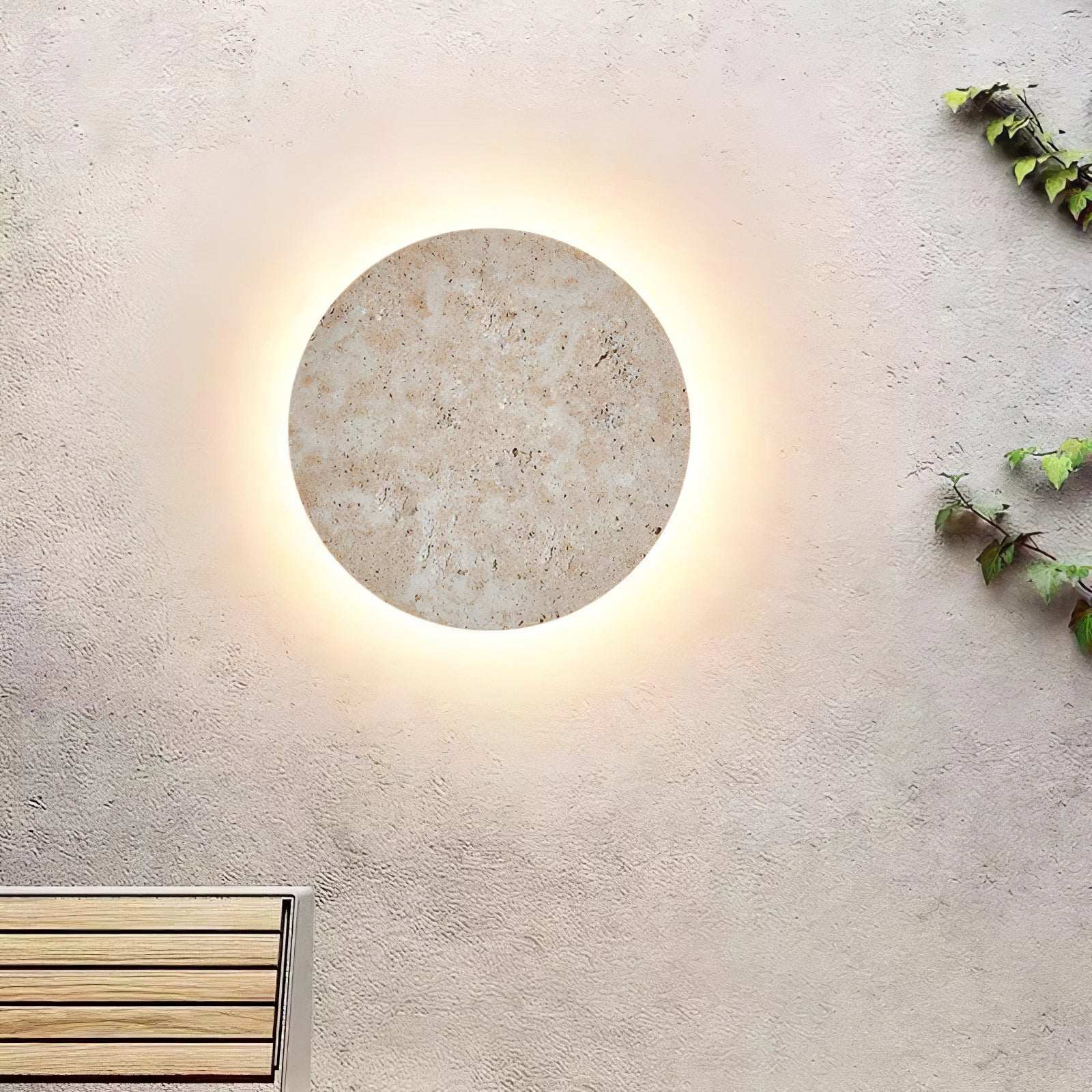 Aurzoren Minimalist Travertine Wall Light - Blowlighting