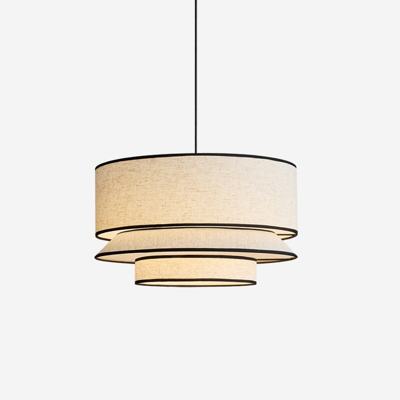 Circlune Minimalist Linen Pendant Light