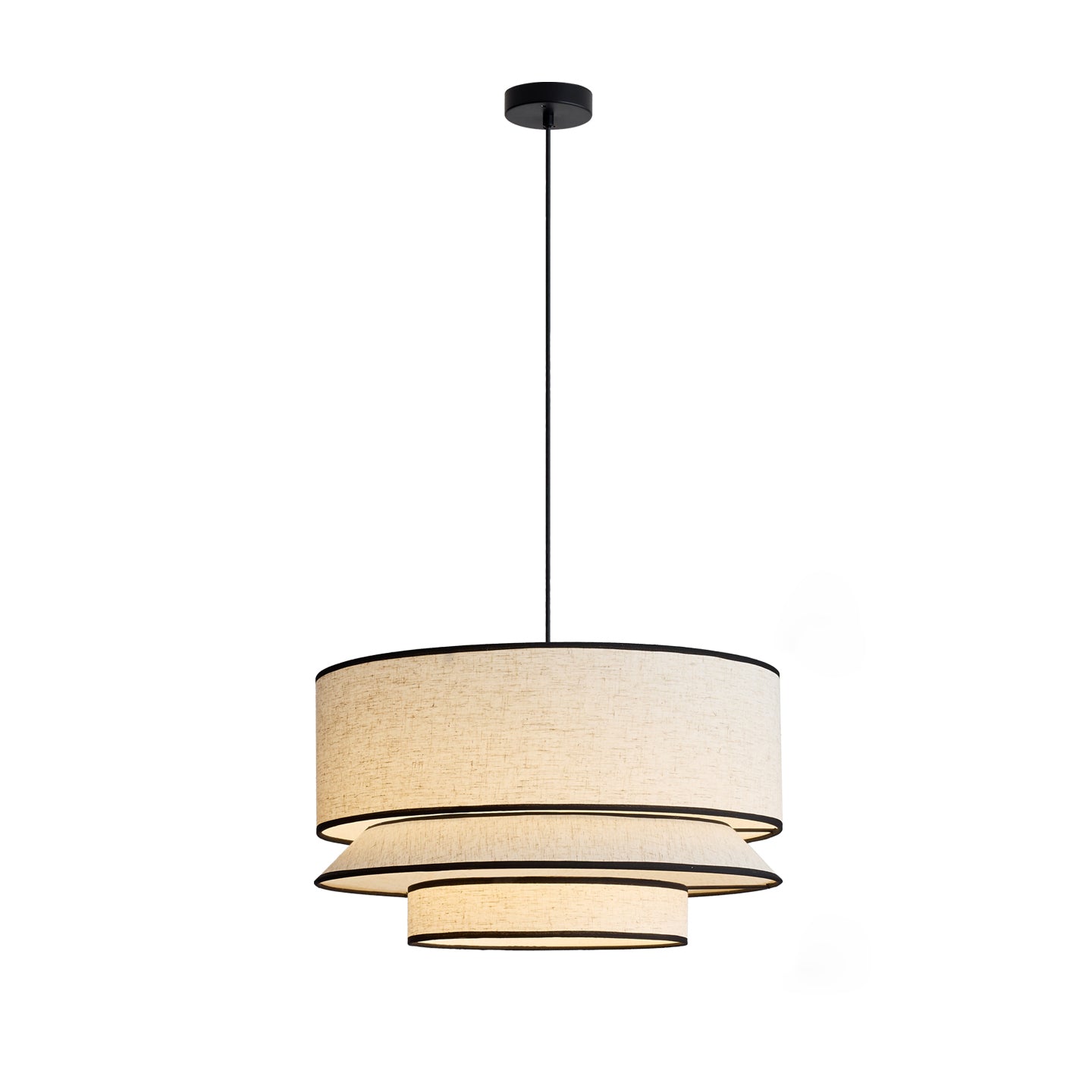 Circlune Minimalist Linen Pendant Light