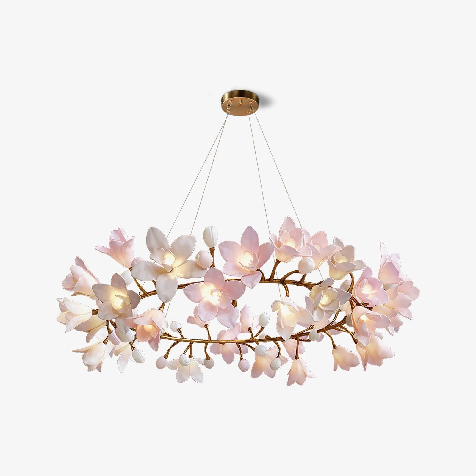 Circular Blossom Chandelier - Blowlighting
