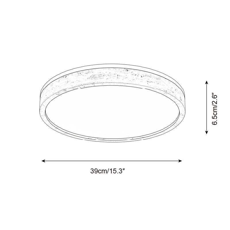 Cirona Minimalist Travertine Ceiling Light