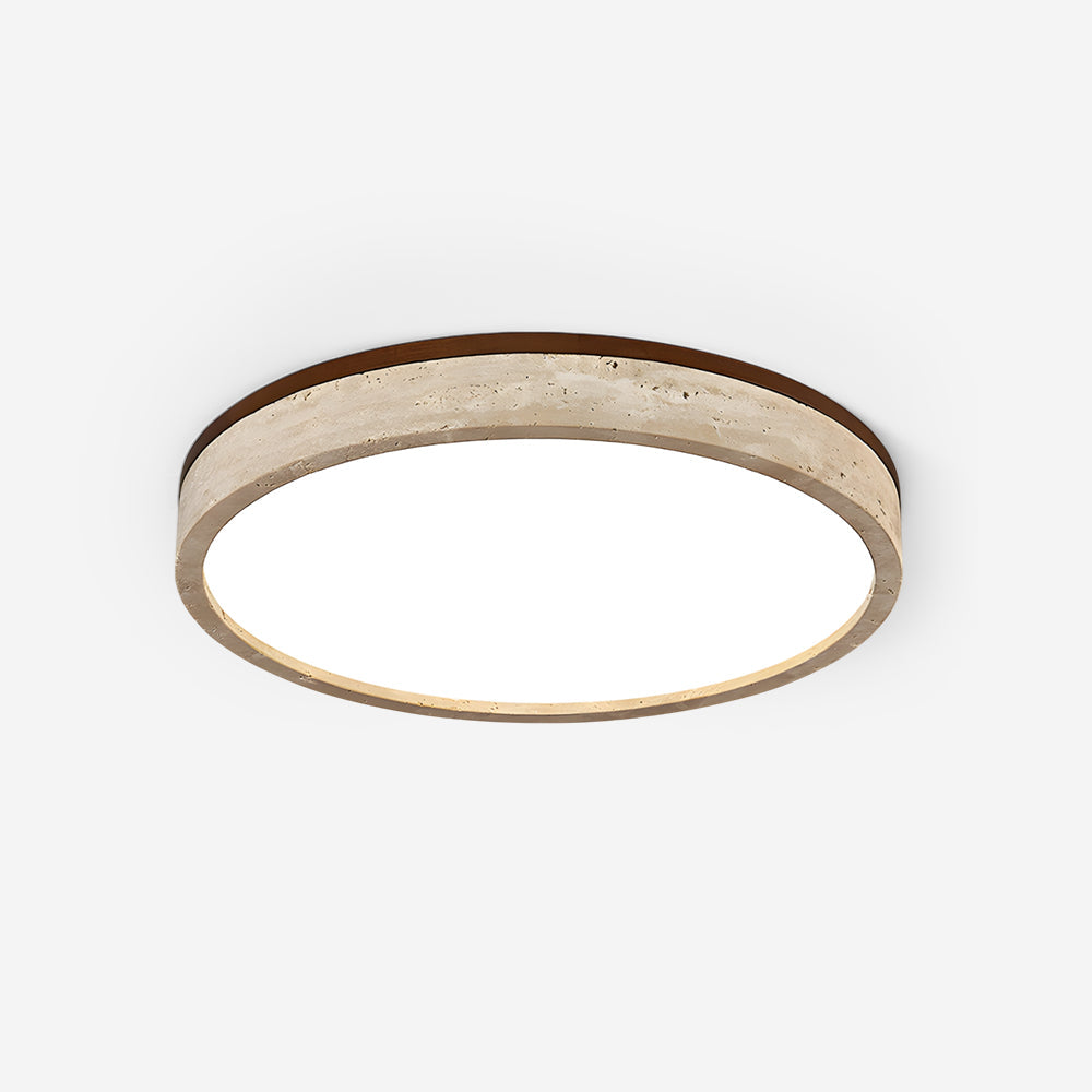 Cirona Minimalist Travertine Ceiling Light